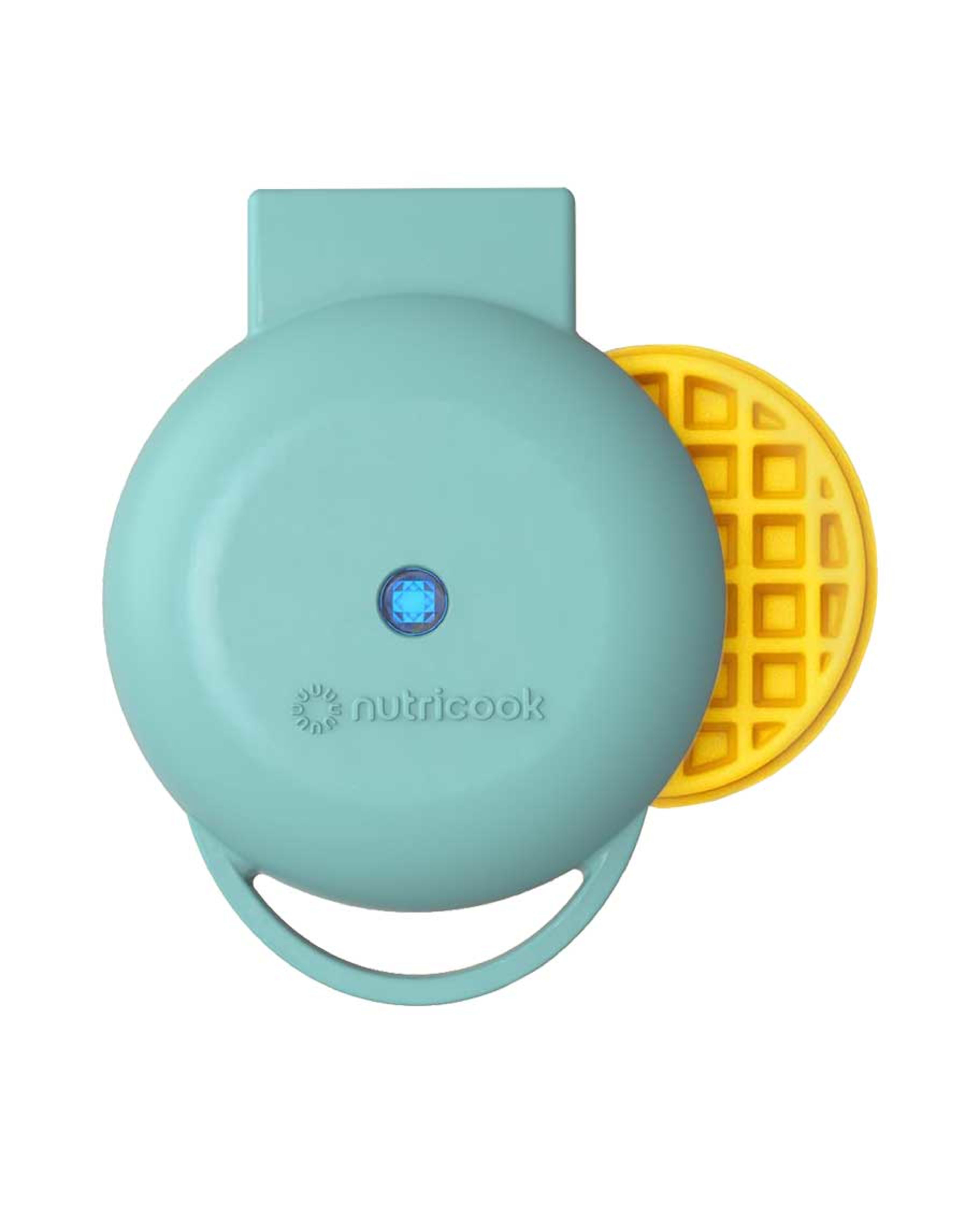 Nutricook Mini Waffle Maker Aqua Marine Nc-wm100aq
