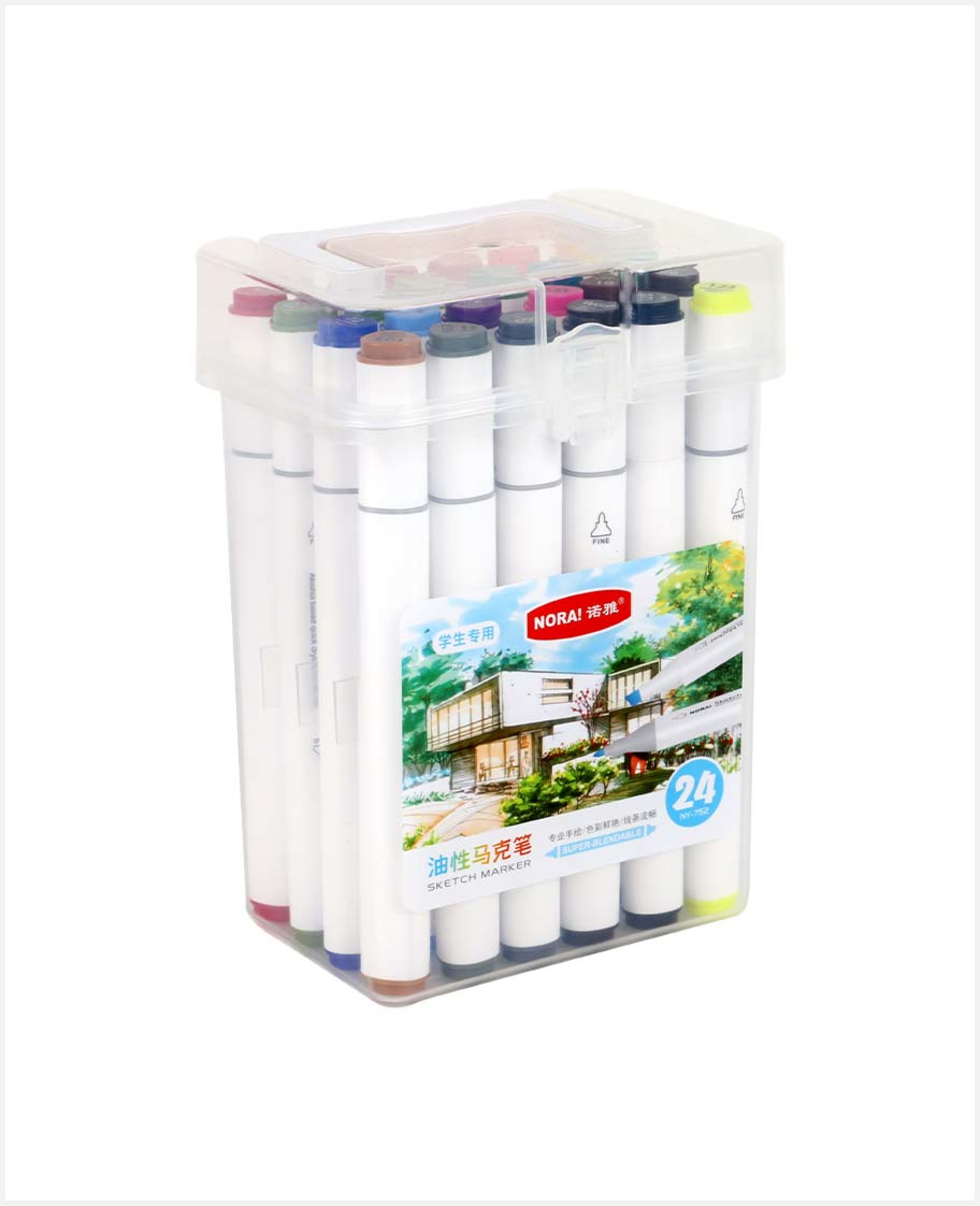 Nora Sketch Marker 24pcs Ny-752