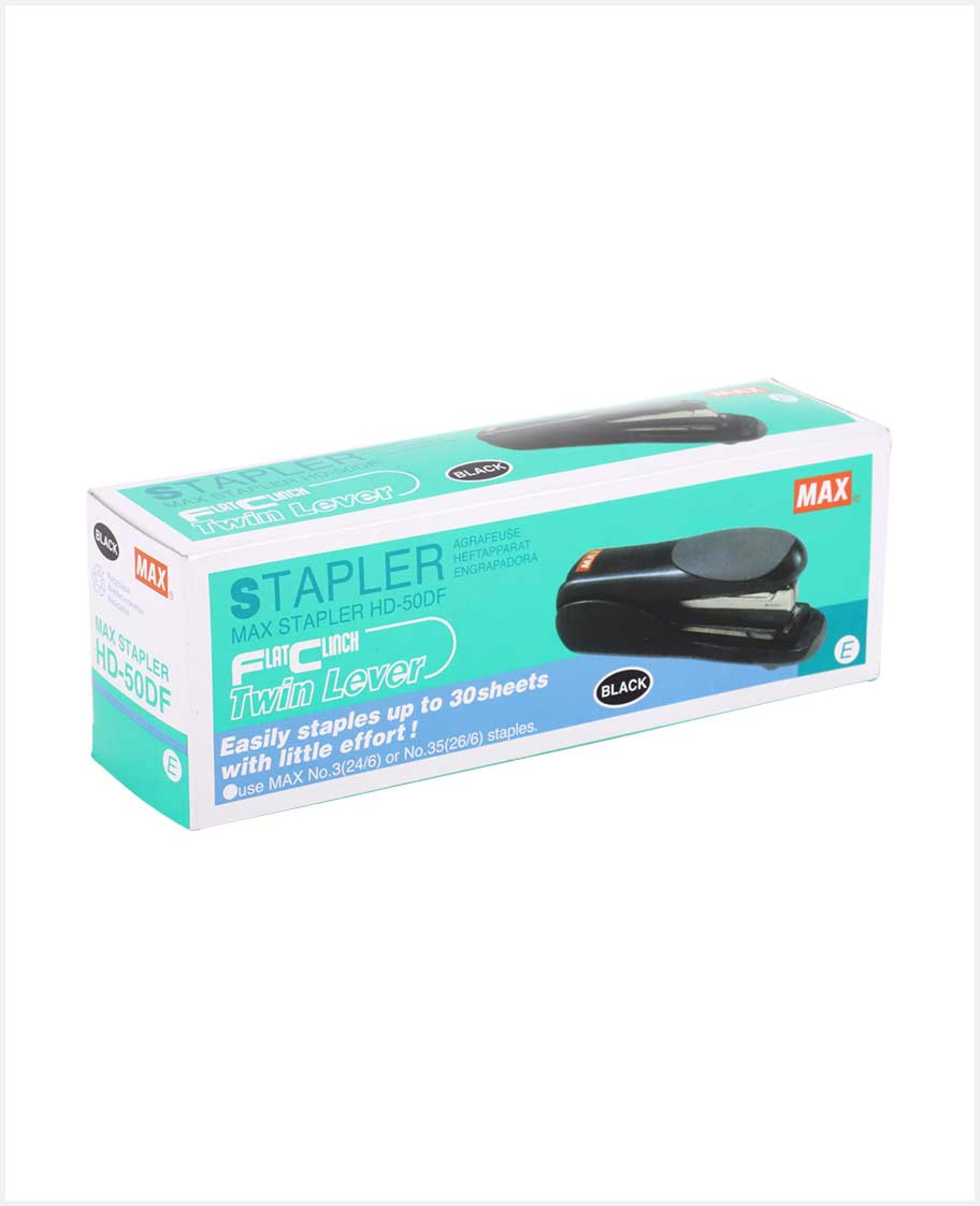 Max Stapler Flat Clinch 24-26/6f Mx-hd-50df-bk
