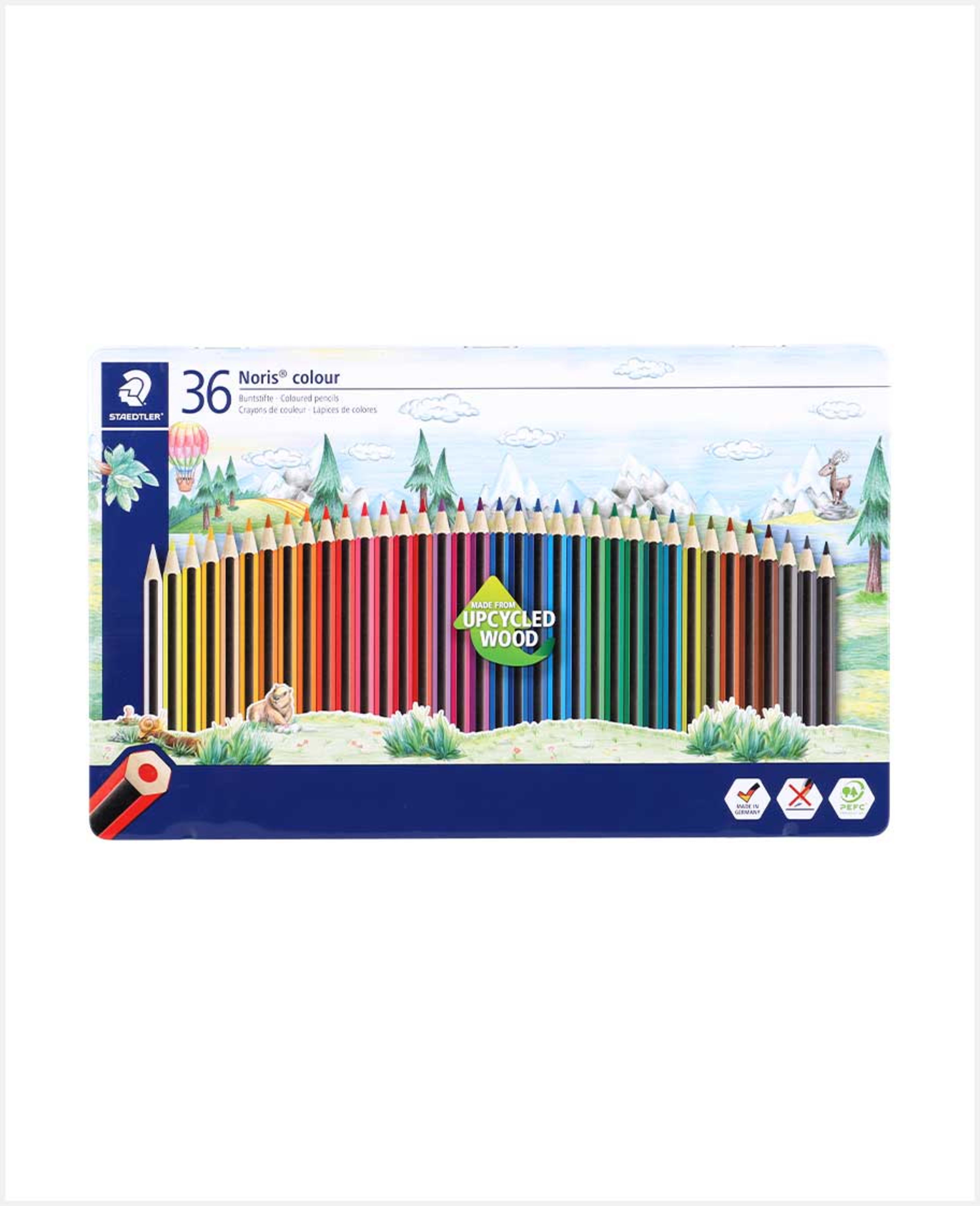 Staedtler Noris Coloured Pencils Metal Set 36color St-185-m36