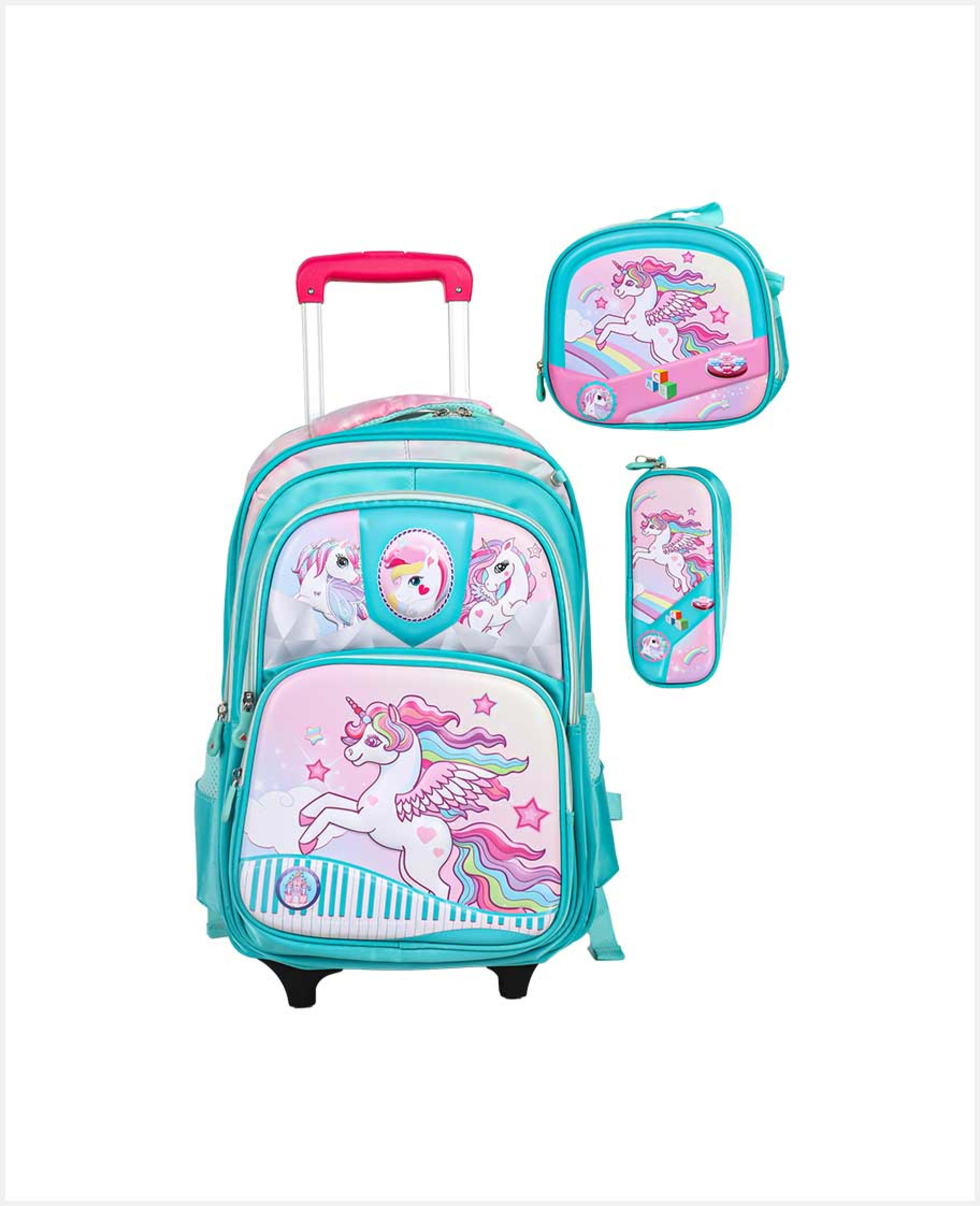 Aacown 18inch School Bag with Lunch Bag+pencil Case 11401176