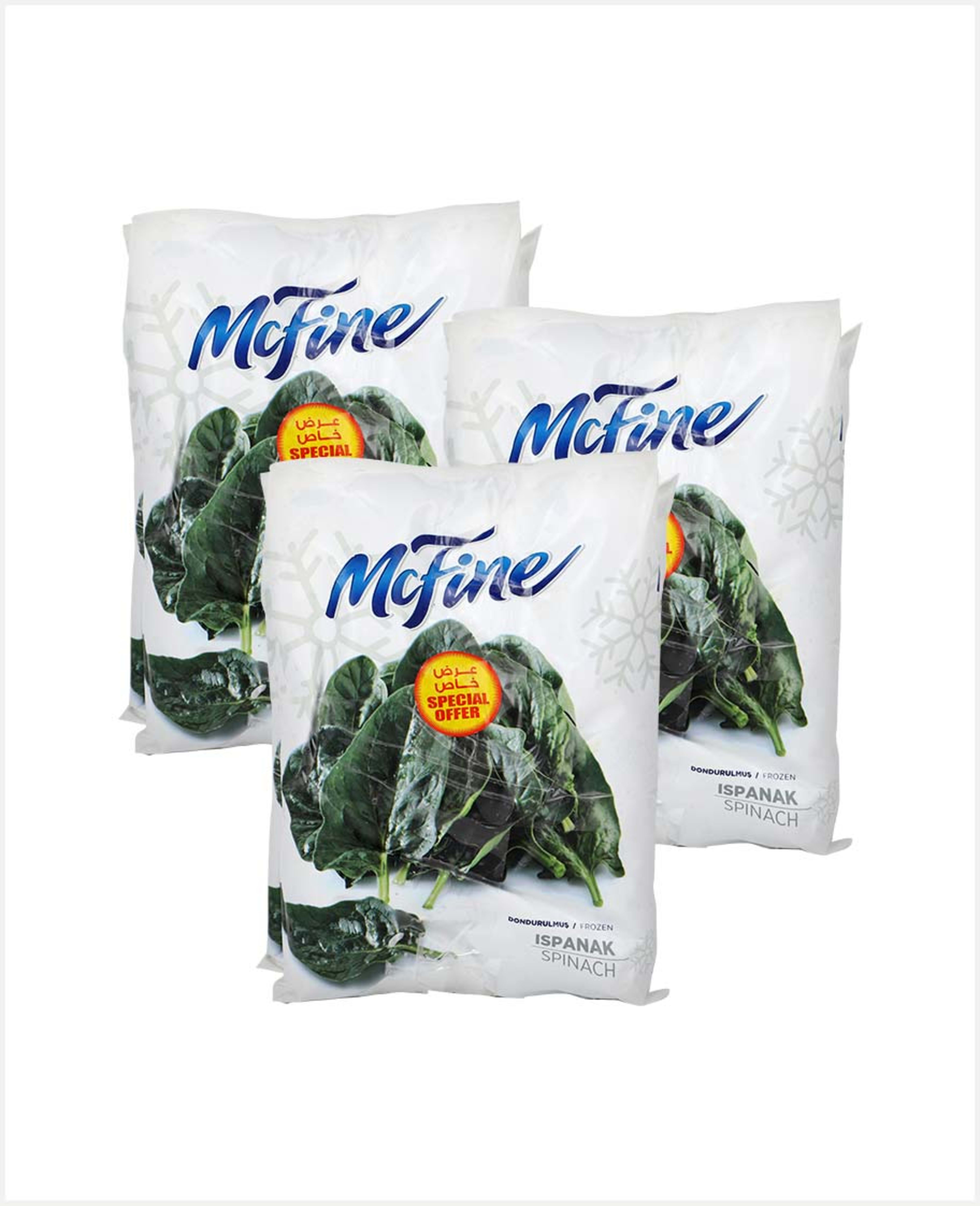 Mcfine Frozen Spinach 3x450gm