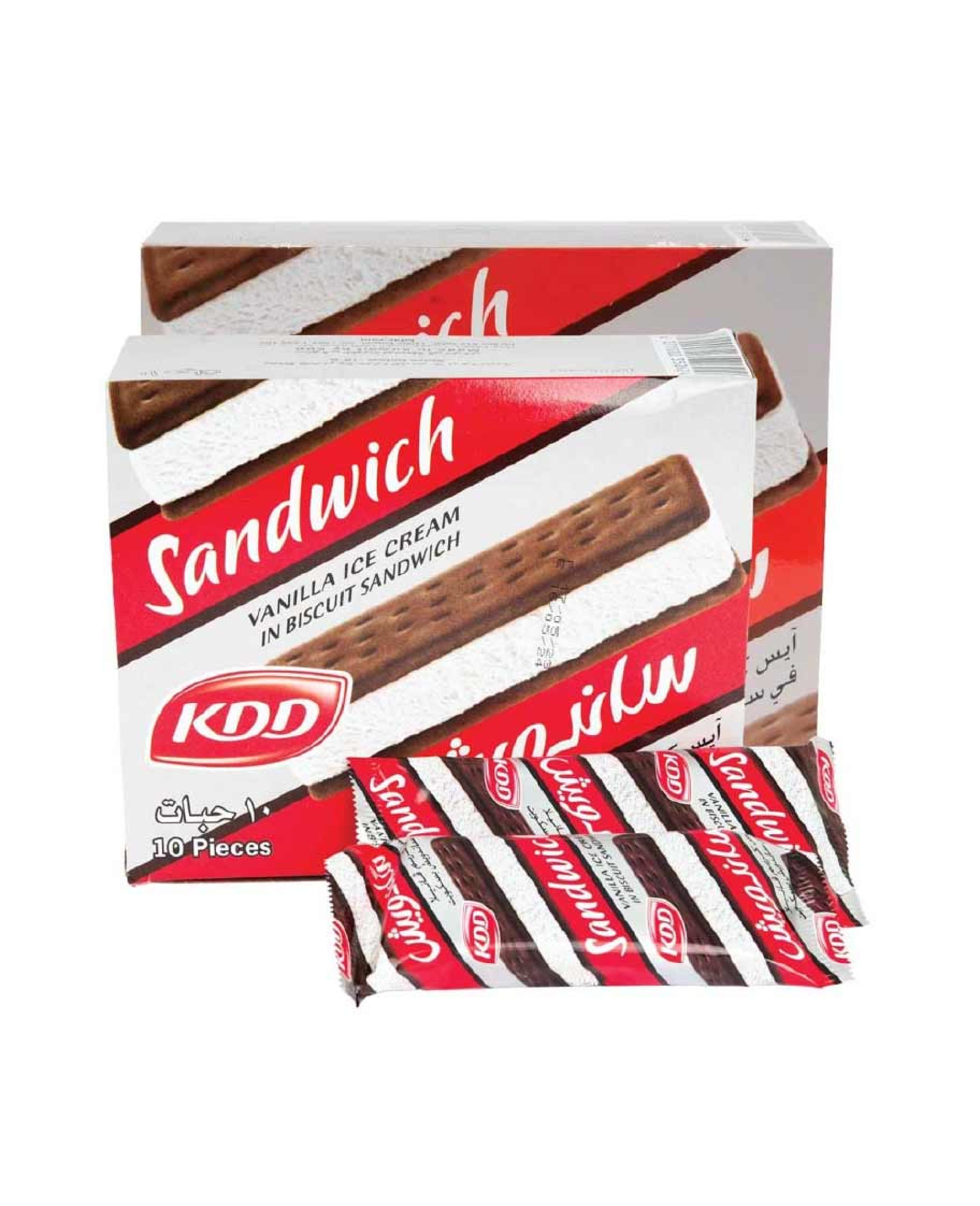 Kdd Vanilla Ice Cream Sandwich 2x(10x40ml) Promo
