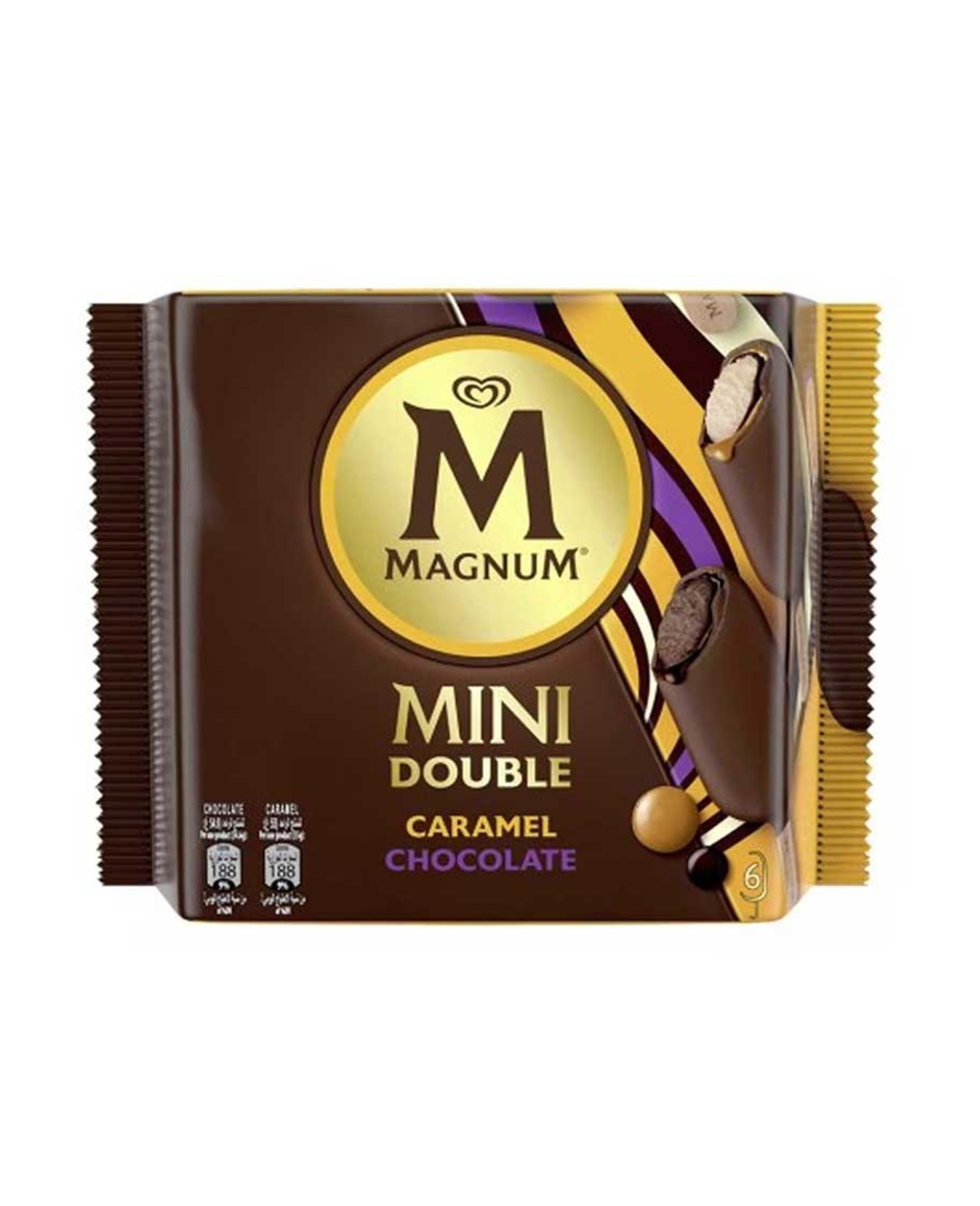 Magnum Mini Double Chocolate Caramel Ice Cream 6pcs 345ml