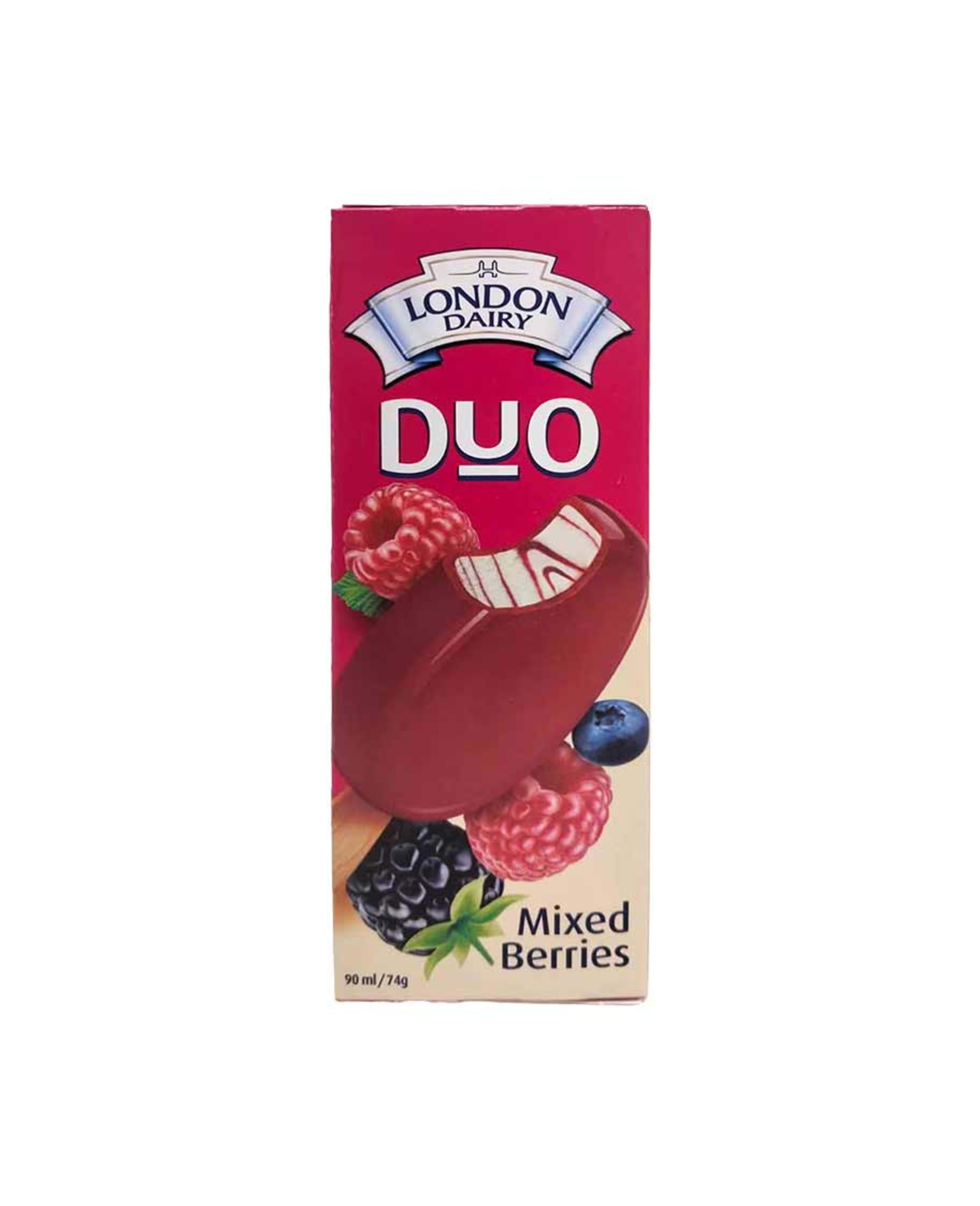 London Dairy Duo Mixed Berries Ice Cream Sticks 90ml