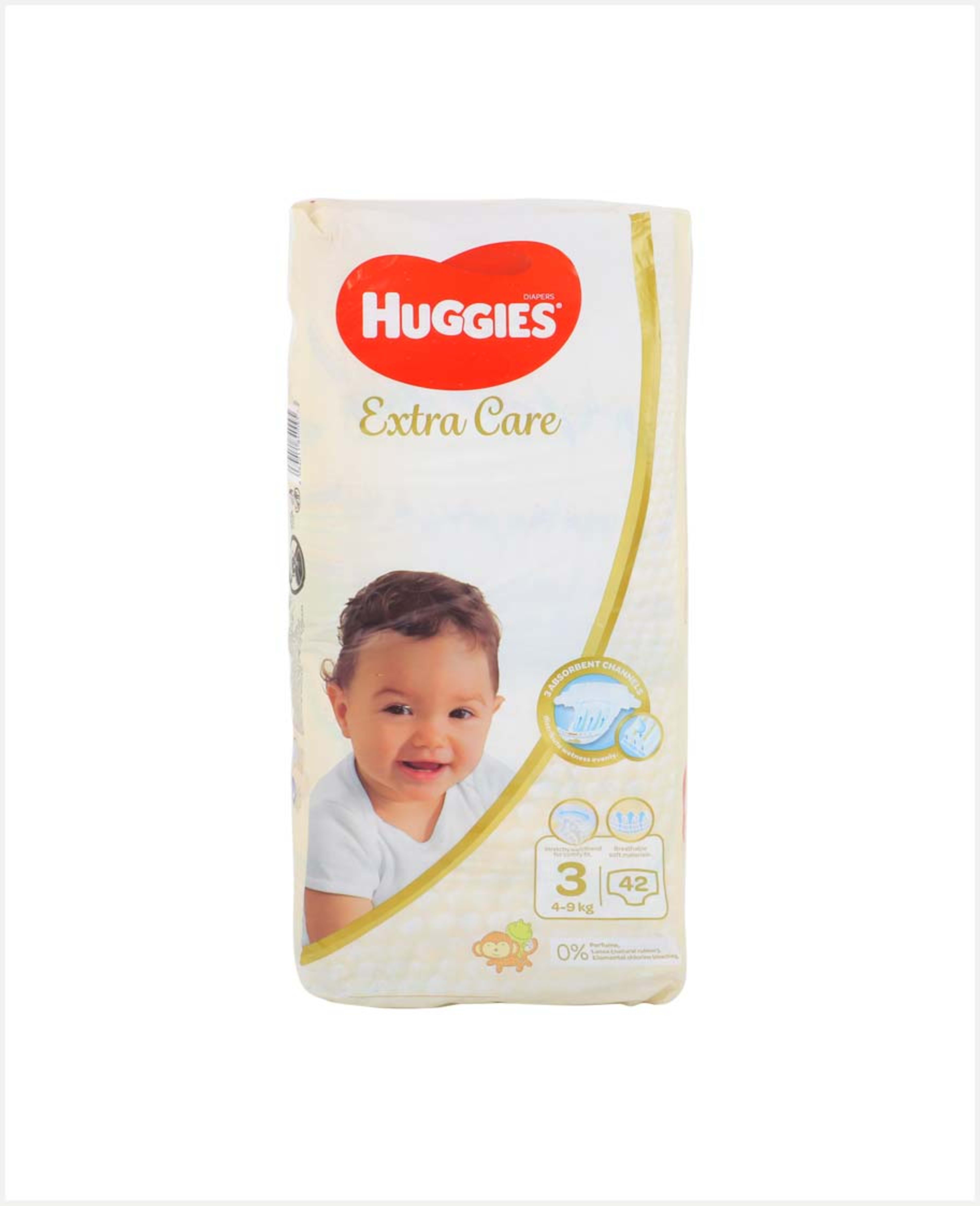 Huggies Extra Care Diapers Size-3 42pcs