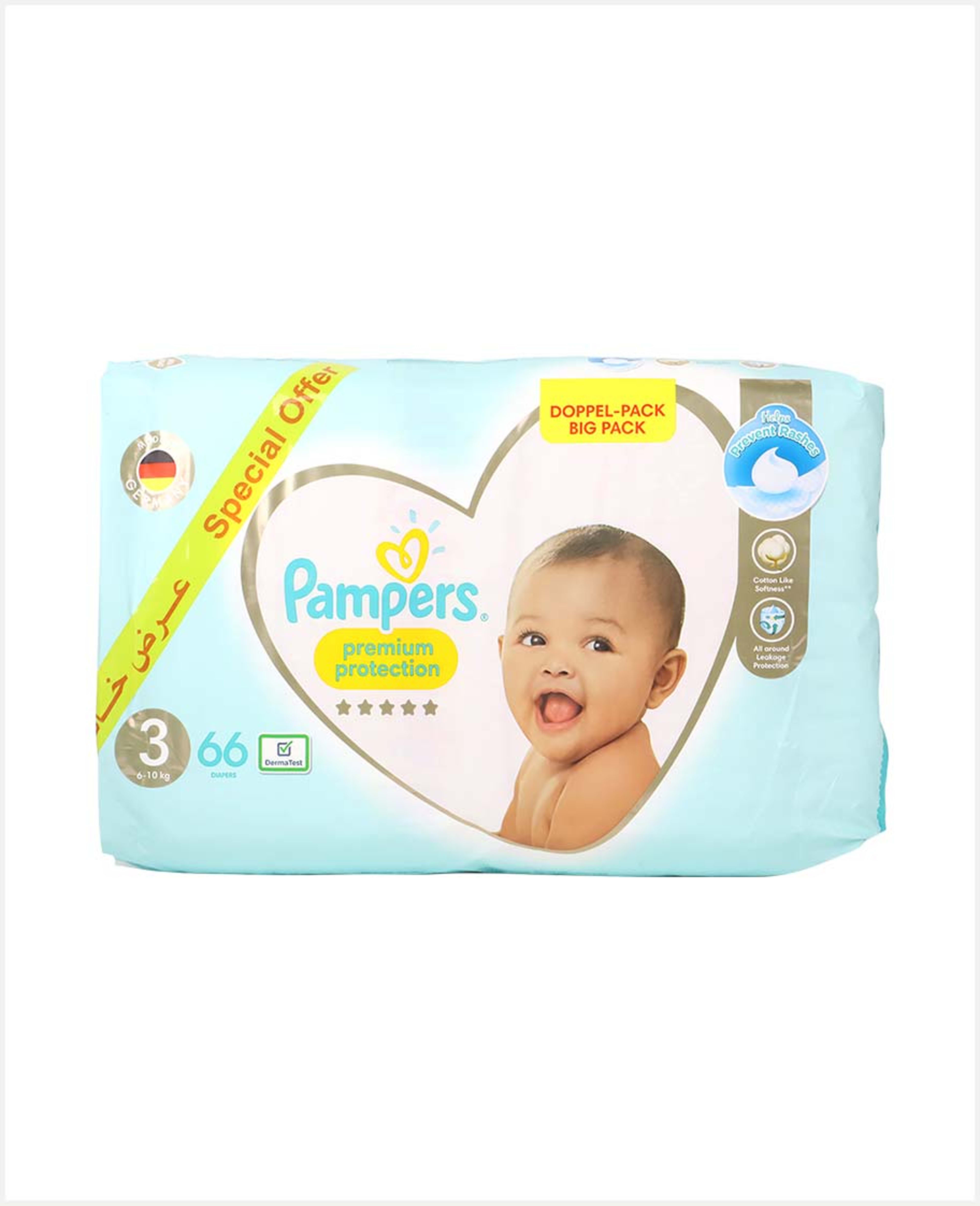 Pampers Premium Protection Diaper 6-10kg #3 66pcs Offer