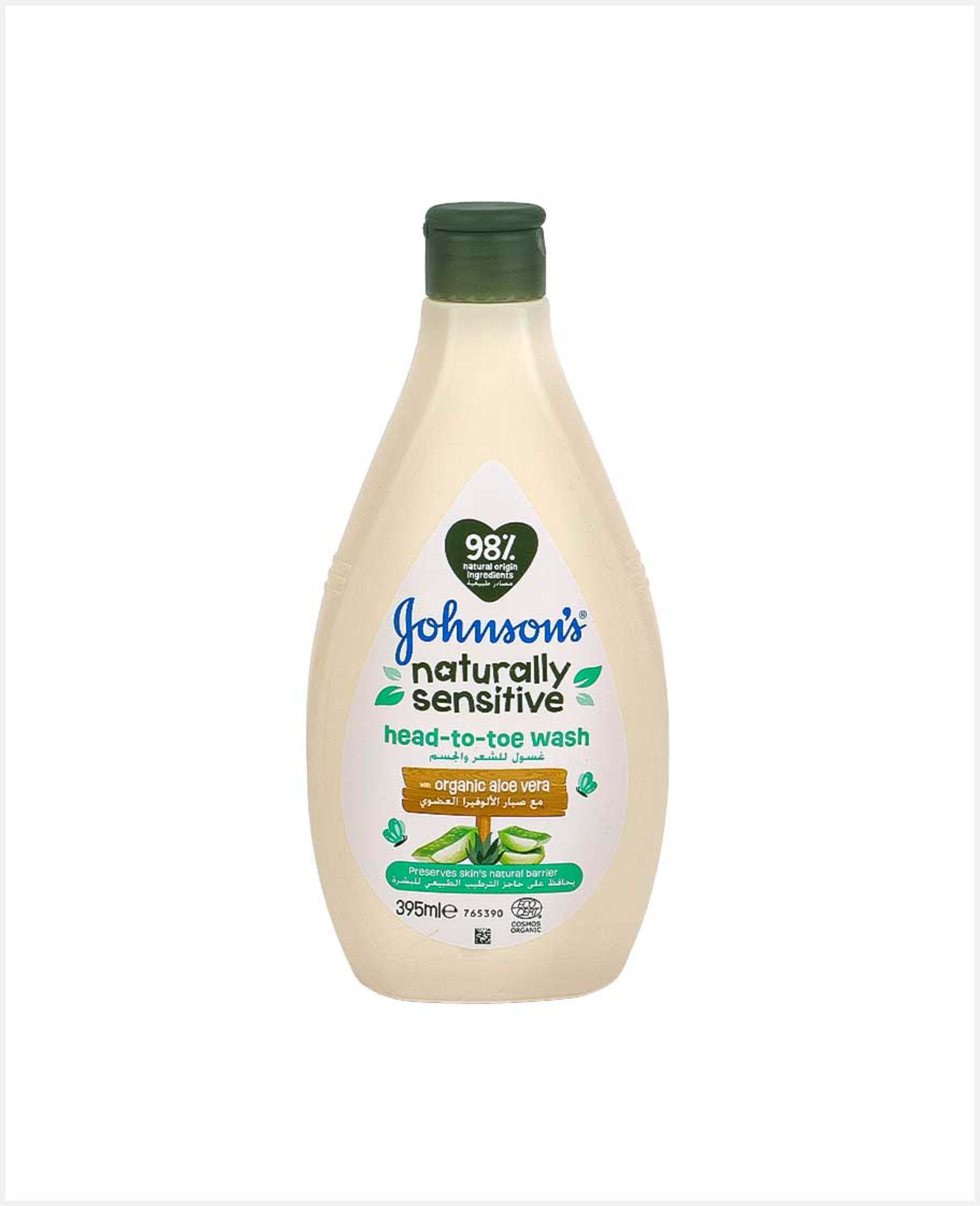 Johnson's Naturally Sensitive Head to Toe Wash 395ml
