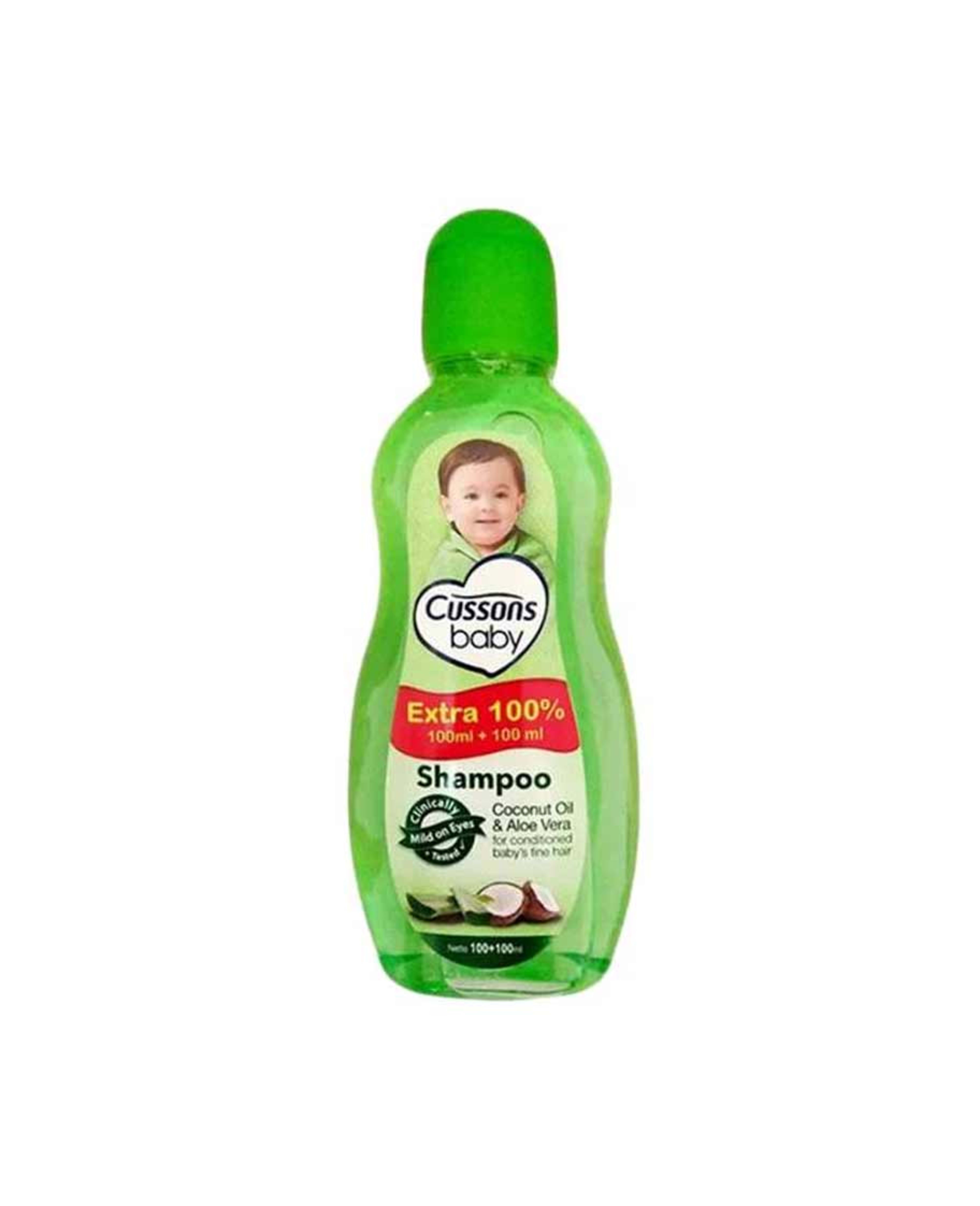 Cussons Baby Coconut Oil & Aloe Vera Shampoo (100ml+100ml) 200ml