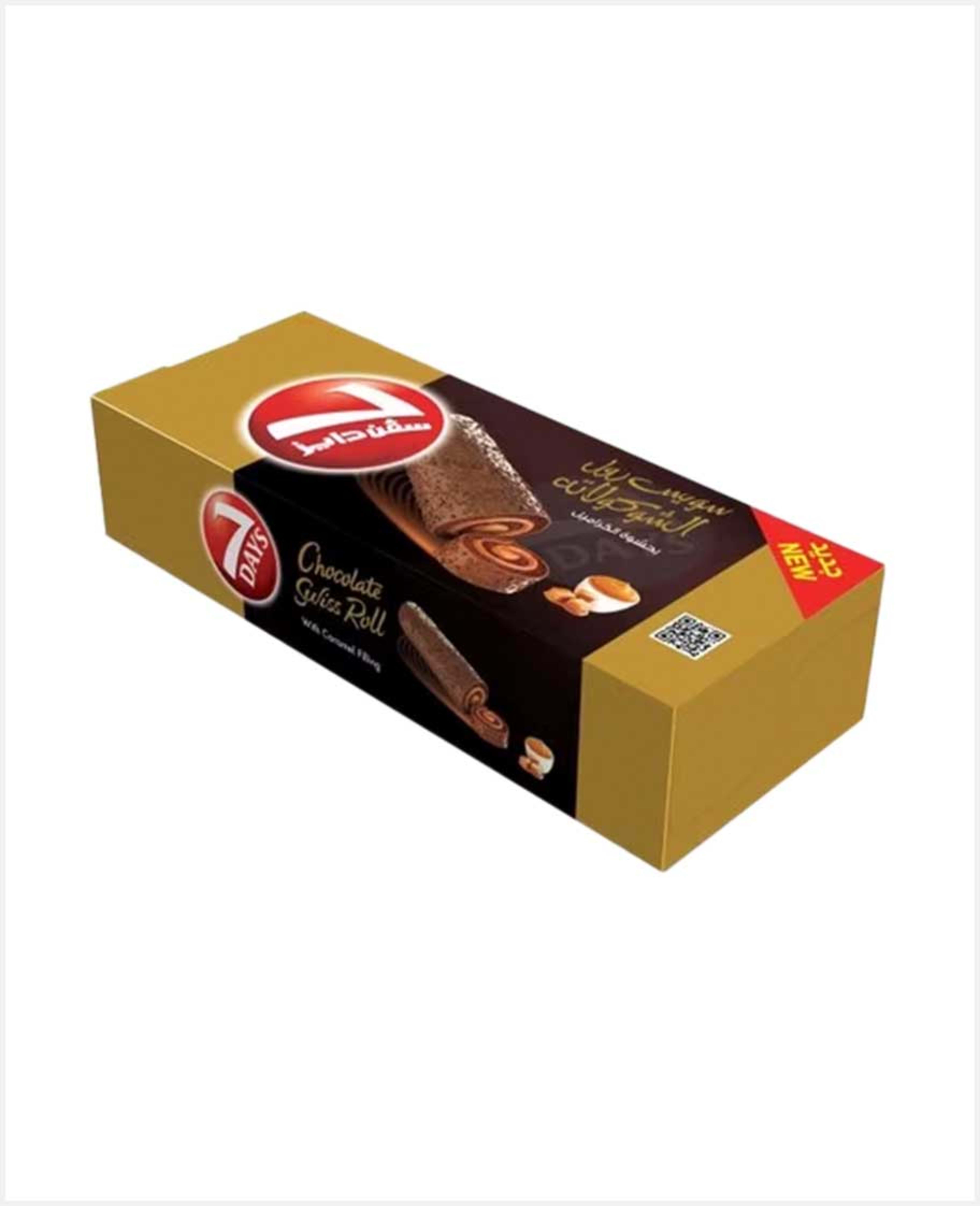 7days Chocolate Swiss Roll with Caramel Filling 252gm