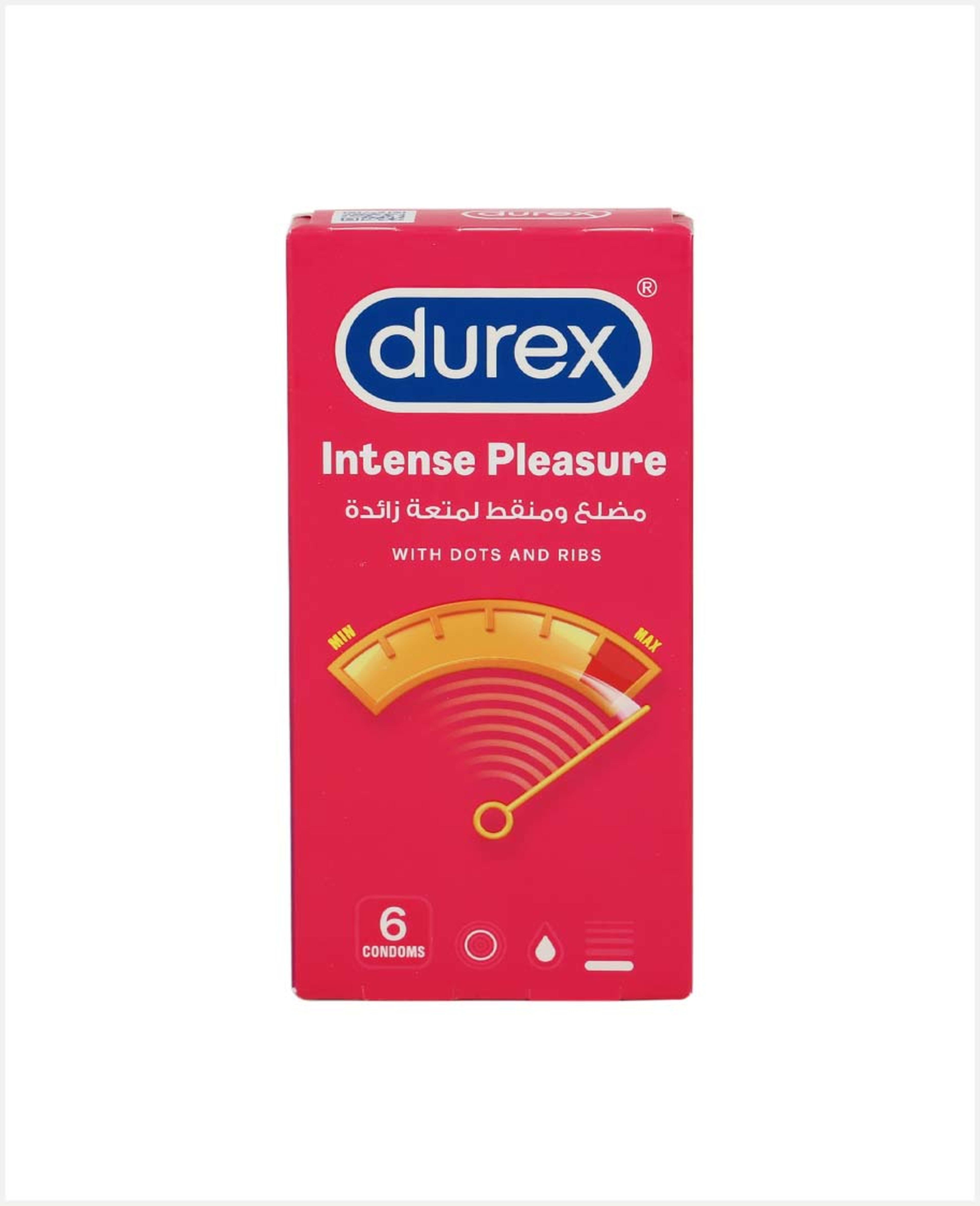 Durex Intense Pleasure Condoms 6pcs