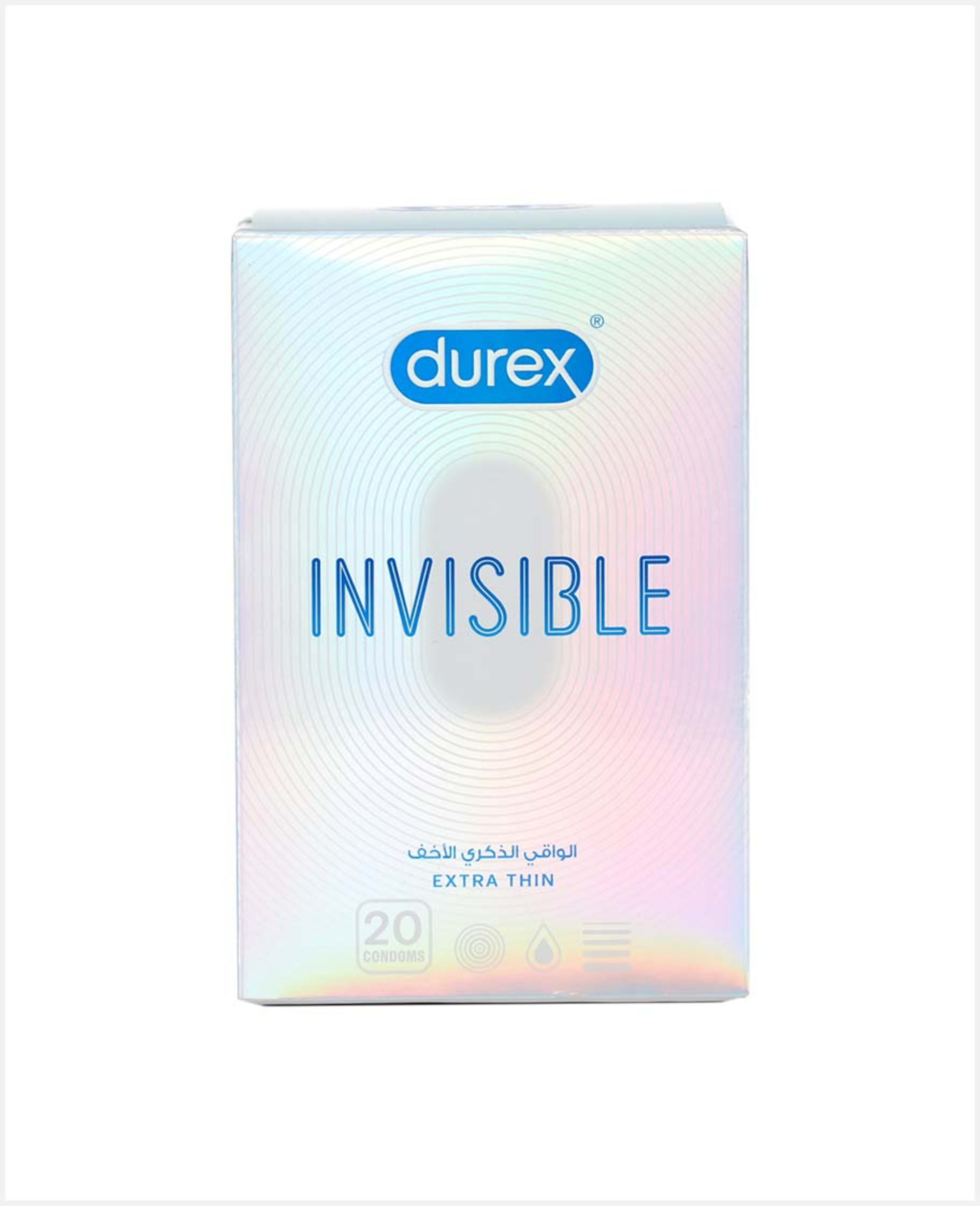 Durex Invisible Extra Thin Condoms 20pcs