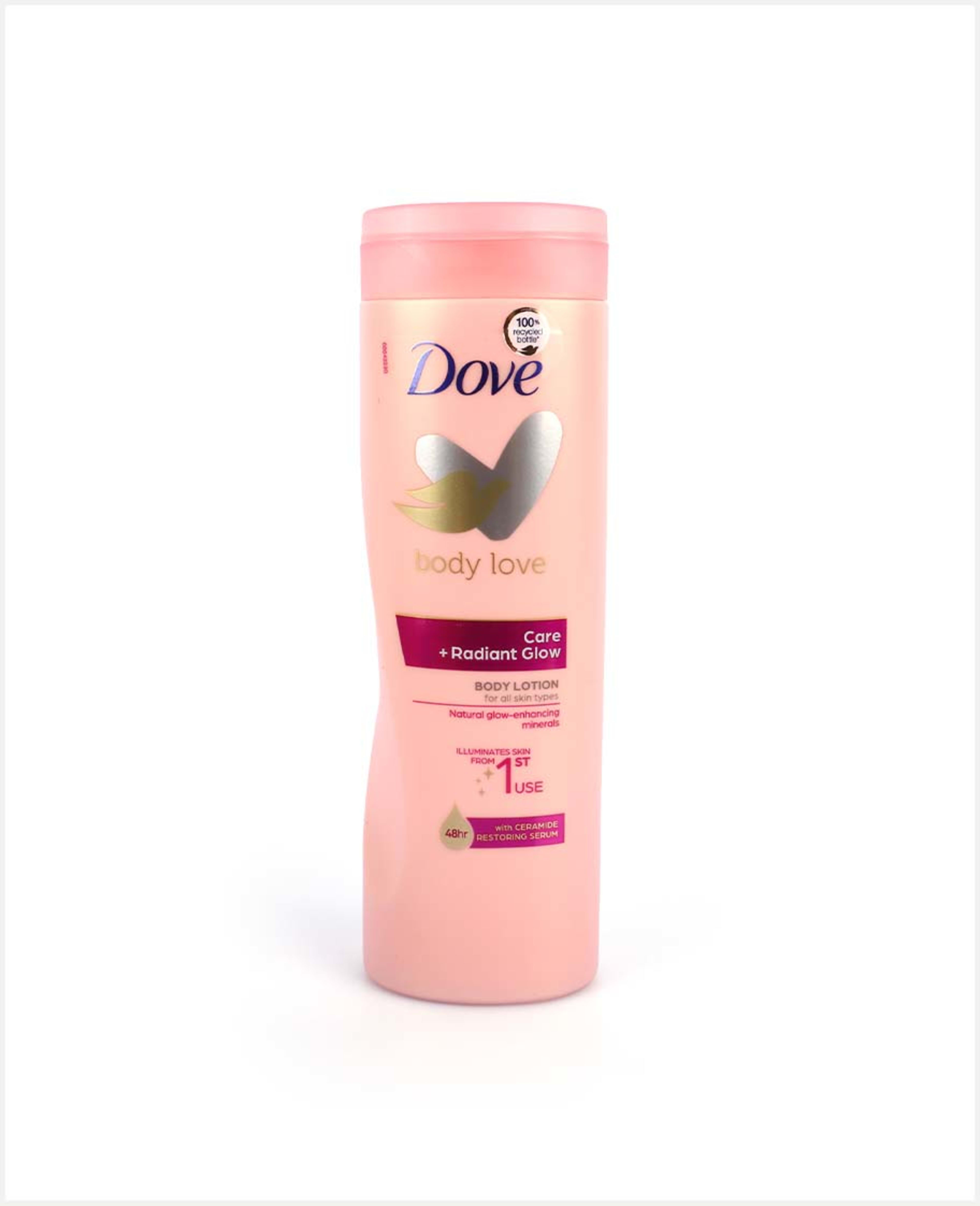 Dove Care+radiant Glow Body Lotion with Ceramide Serum 400ml