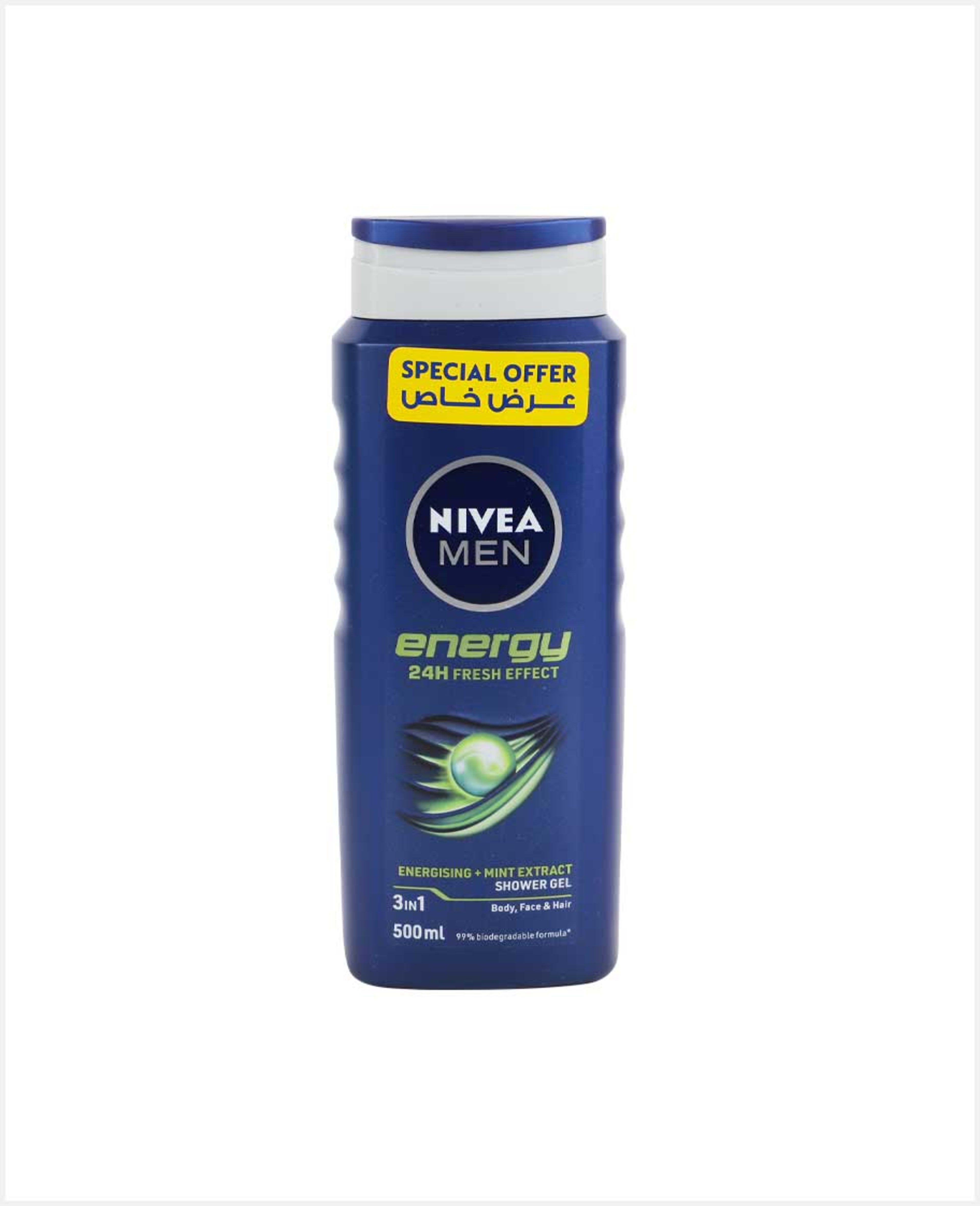 Nivea Men Energy Shower Gel 500ml @24%off