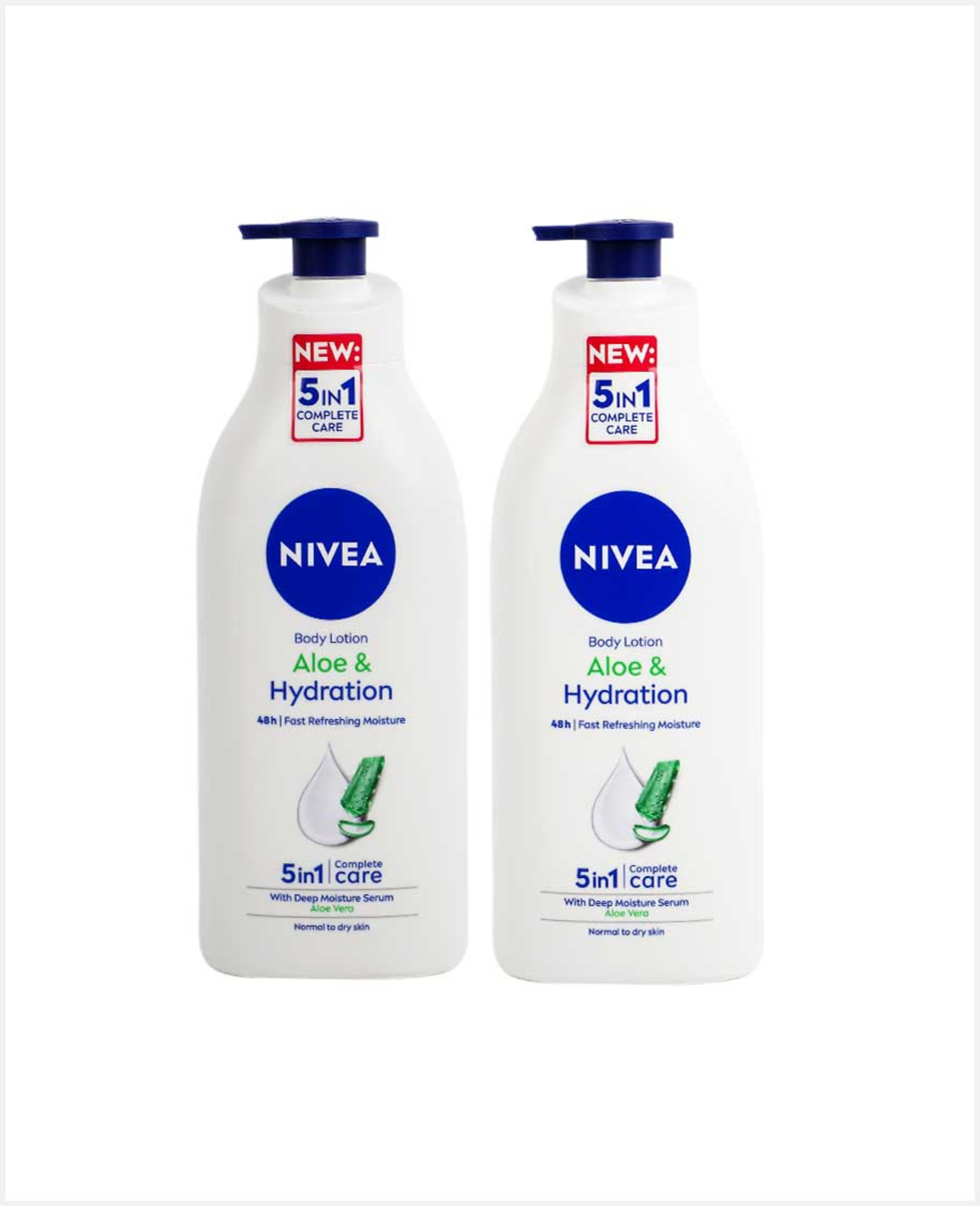 Nivea Aloe & Hydration Body Lotion 2x625ml @26%off