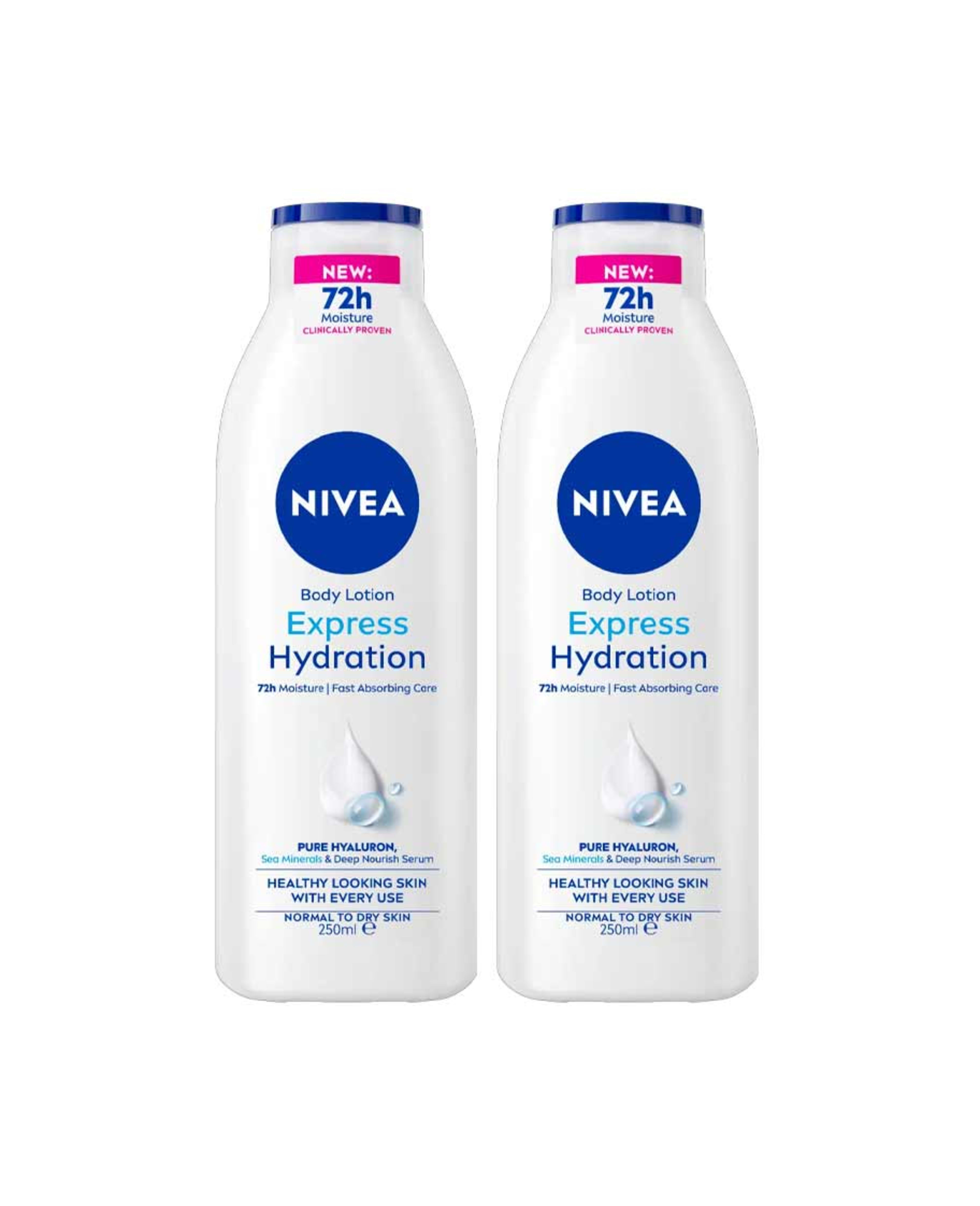 Nivea Moisturizing Body Lotion Sea Minerals 2x250ml @20%off