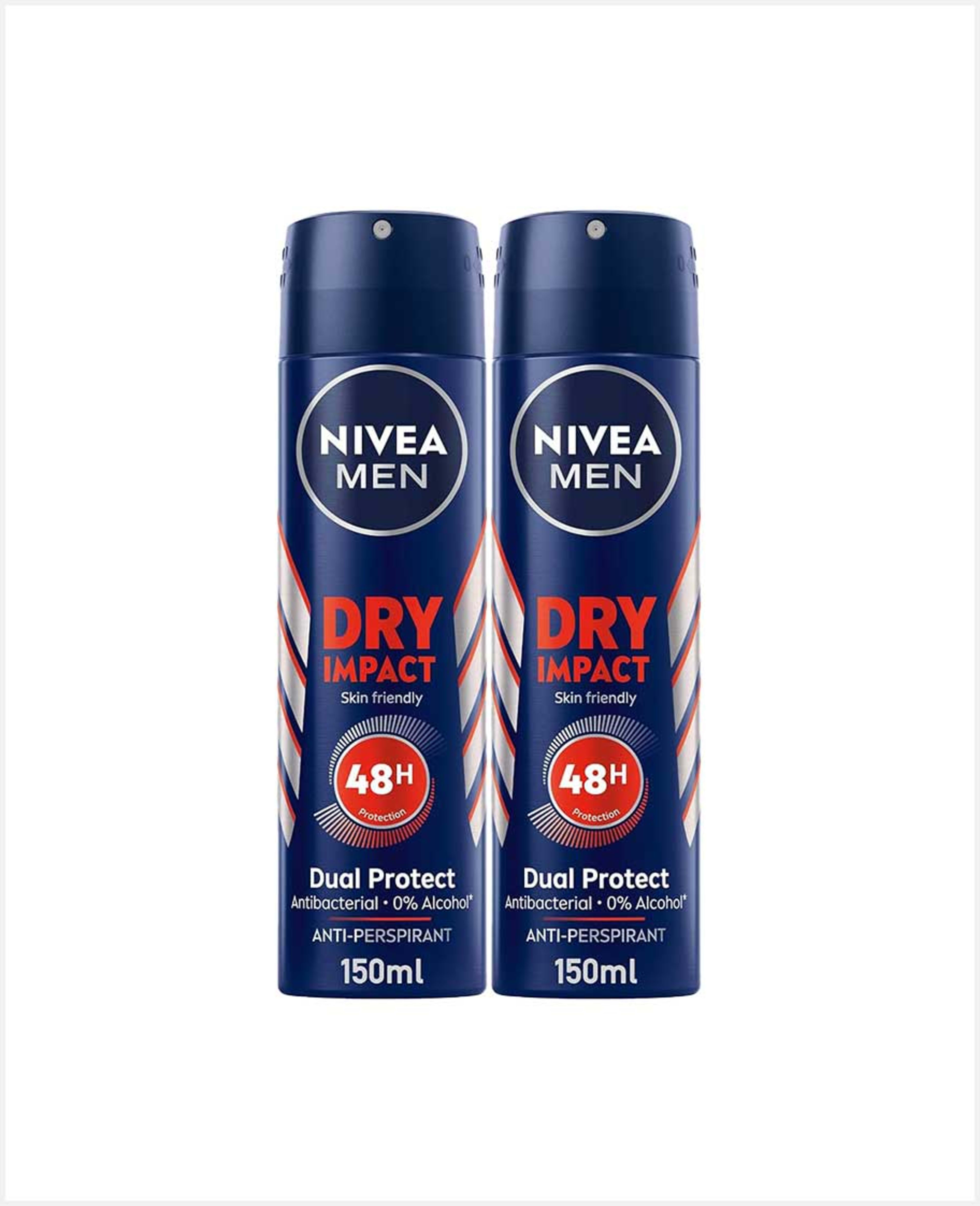 Nivea Men Deo Spray Dry 2x150ml @13%off
