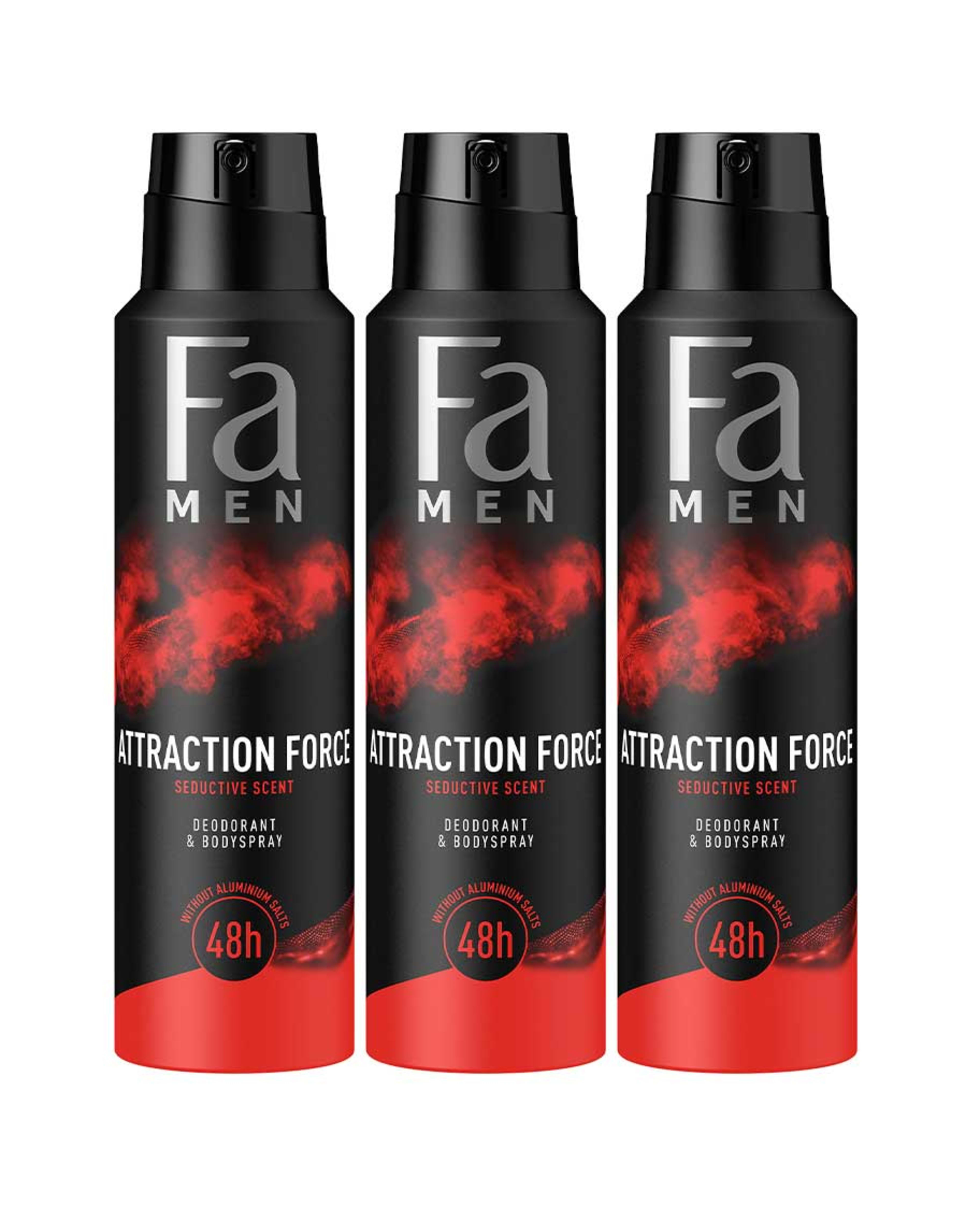 Fa Men Deo & Body Spray Attraction Force 150ml 2+1free