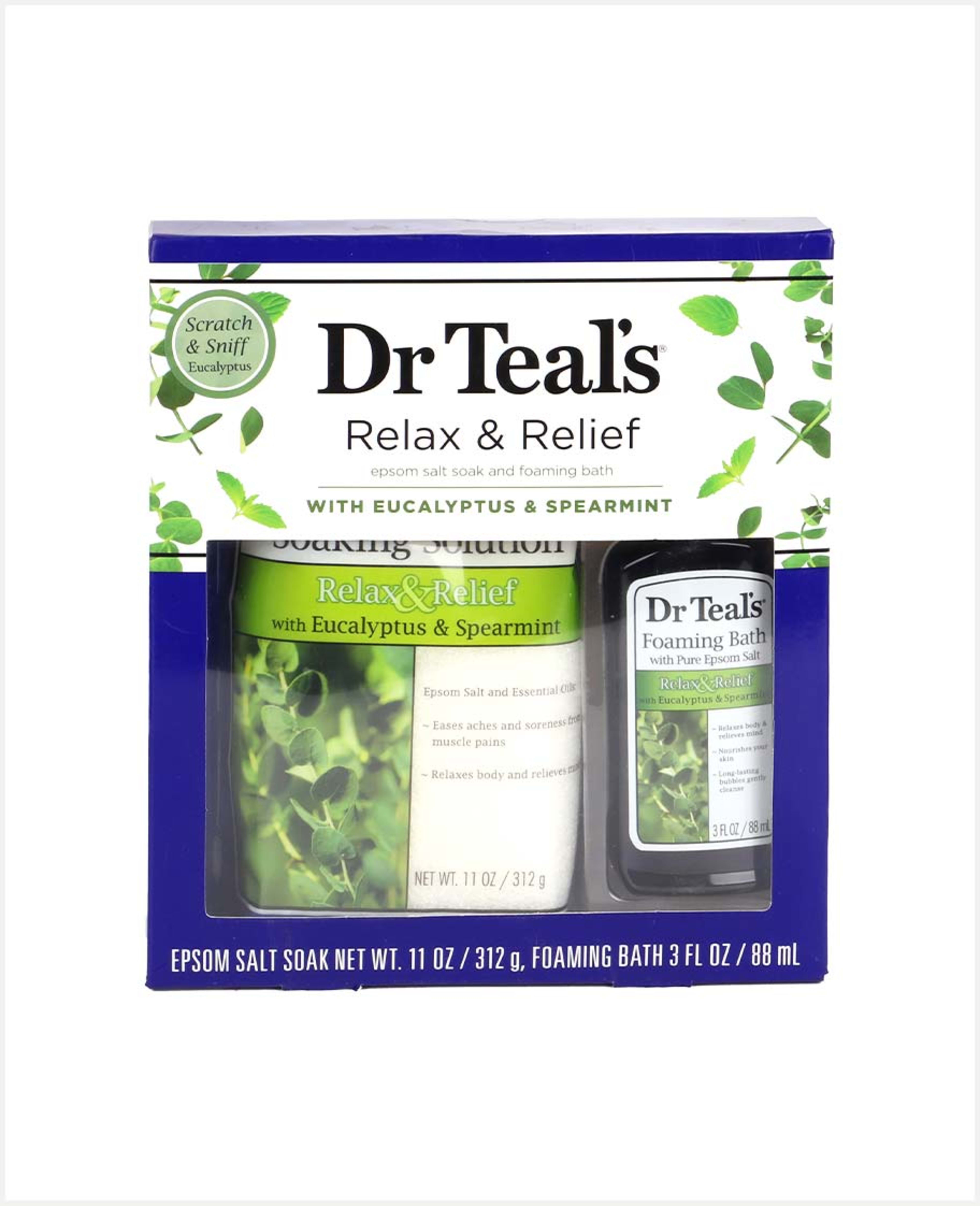 Dr Teal's Relax&relief Eucalypt&spearmint Bath&body Set 2pcs