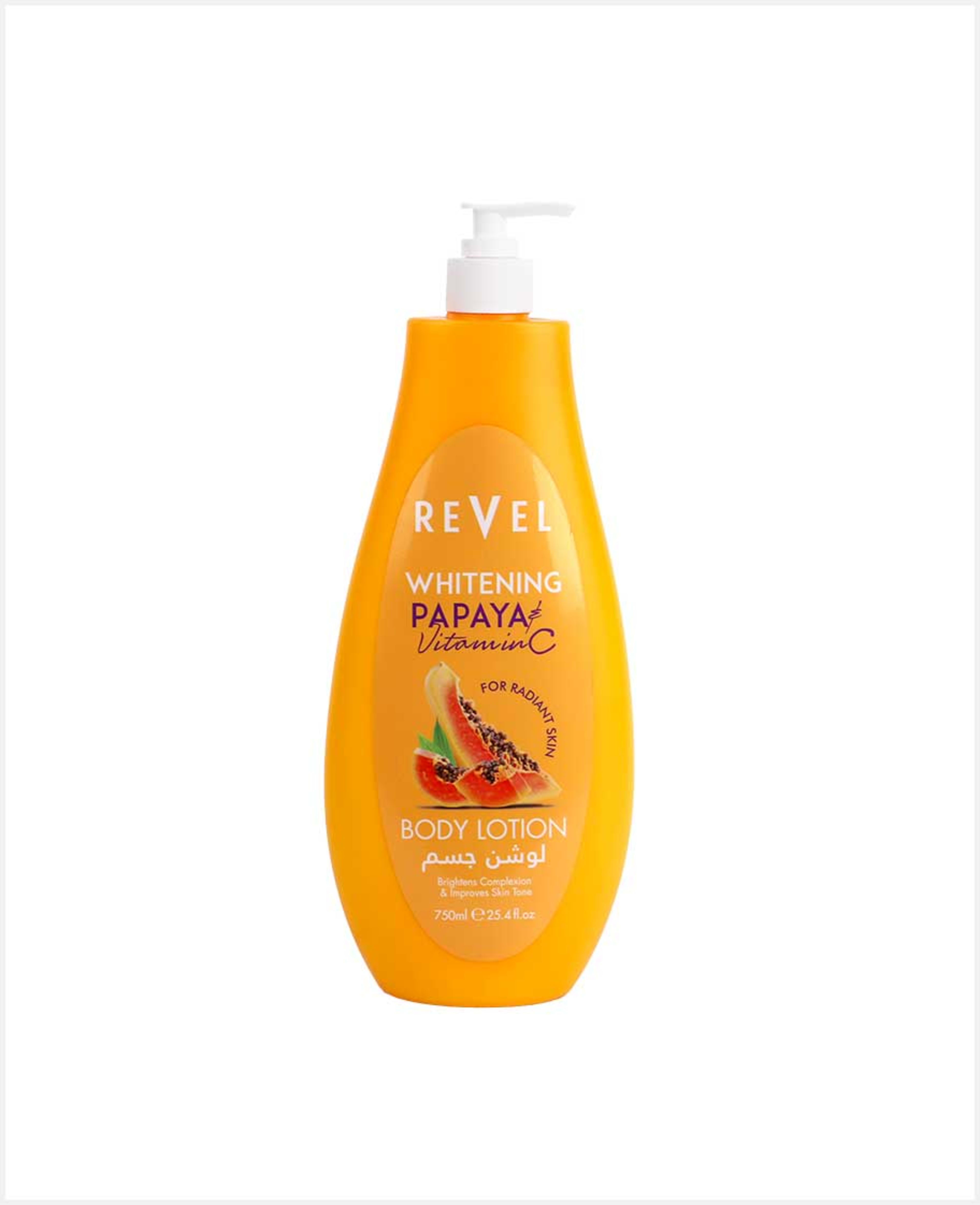 Revel Body Lotion Whitening Papaya & Vitamin C 750ml