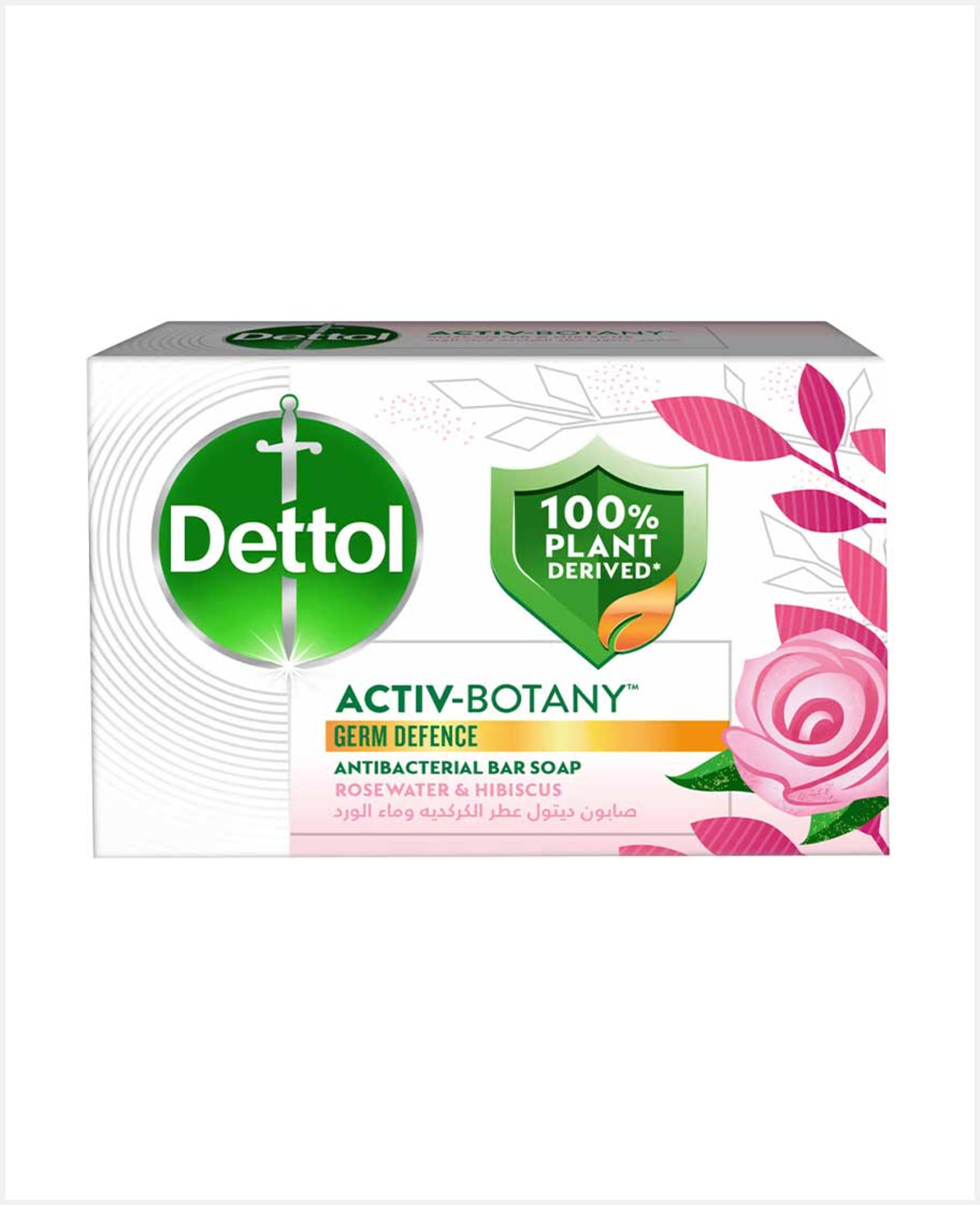 Dettol Activ-botany Antibacterial Bar Soap Hibiscus & Rosewater 150gm