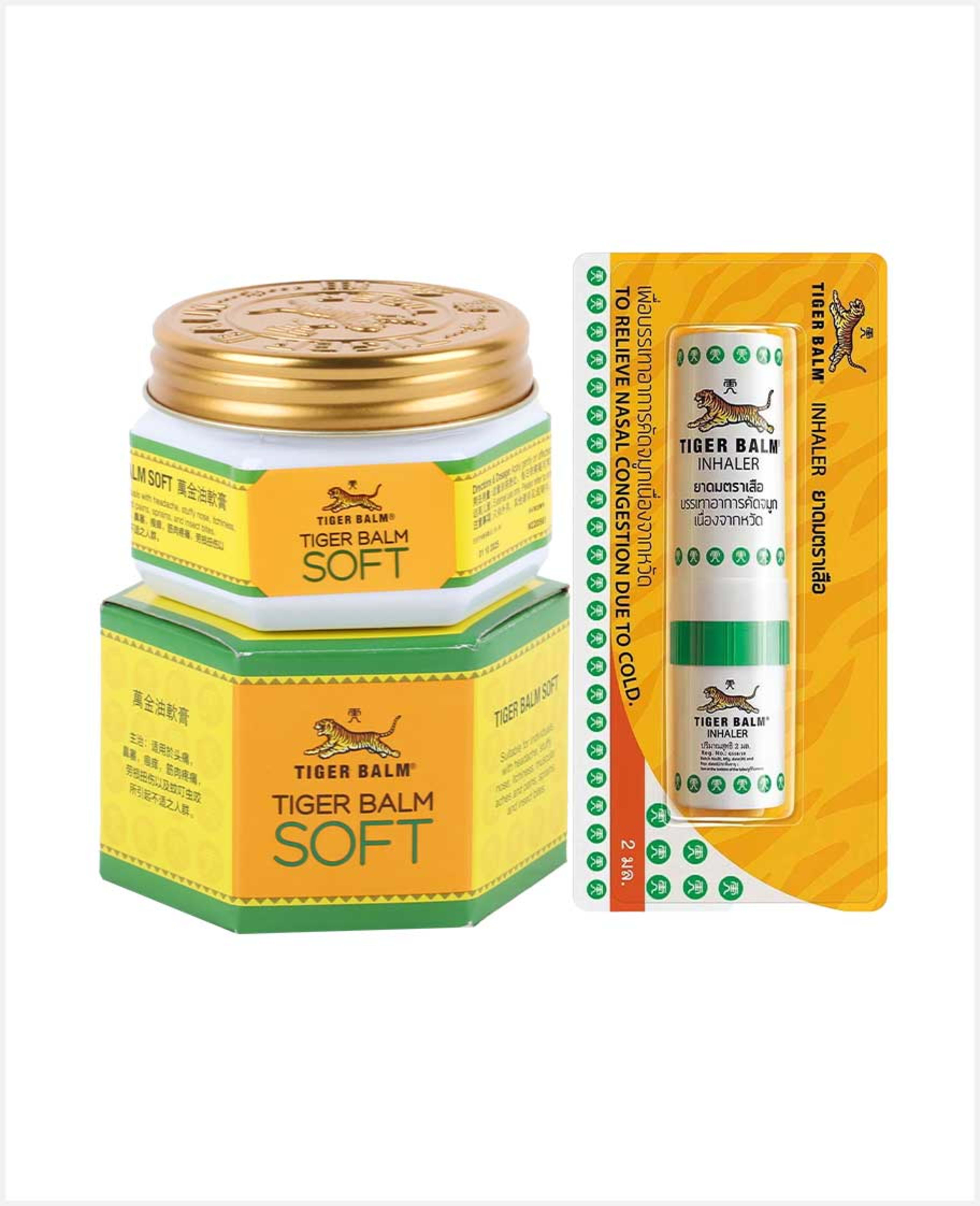 Tiger Balm Soft 2x50gm + Tiger Balm Inhaler