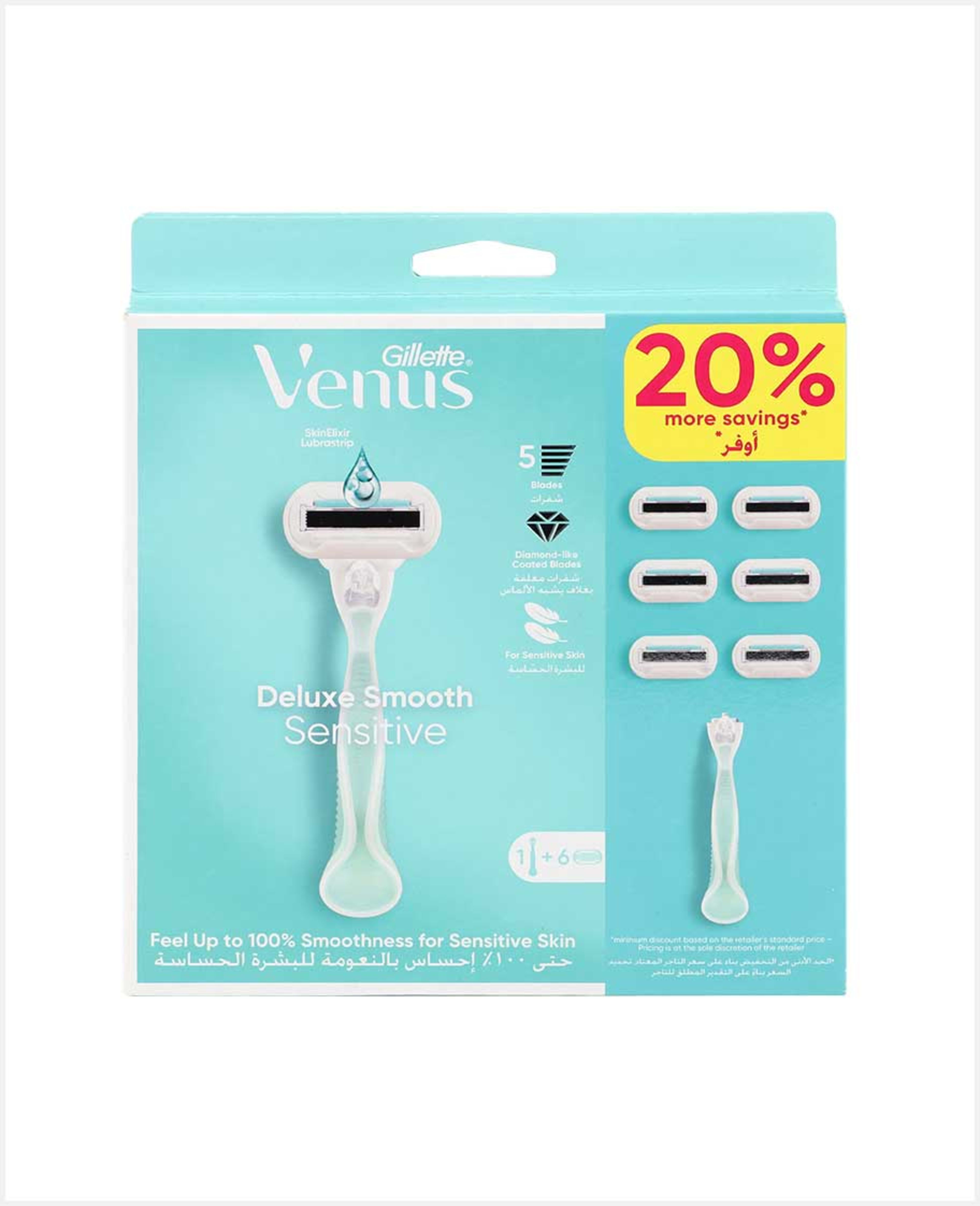 Gillete Venus Deluxe Smooth Sensitive 1h+6cartridge