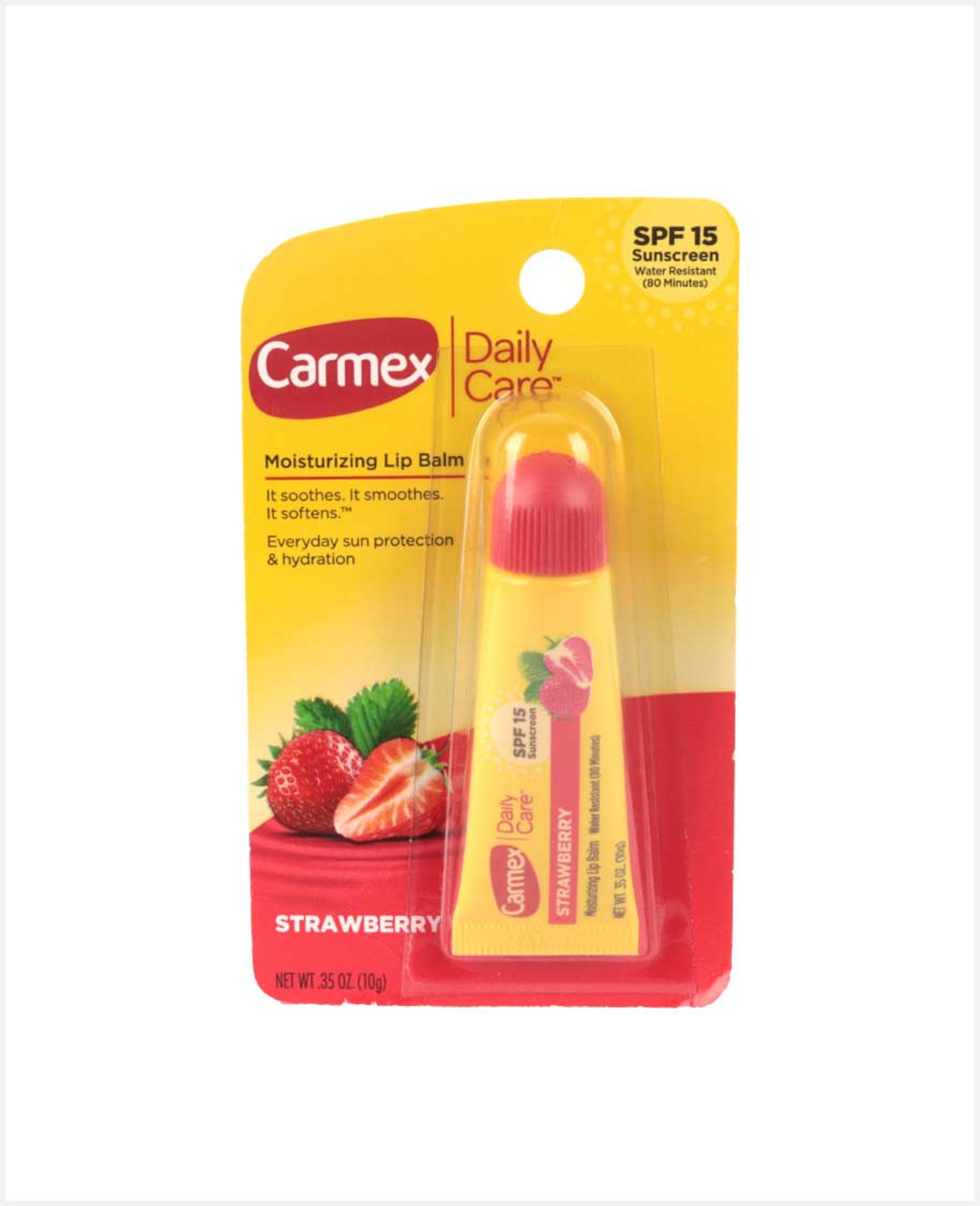 Carmex Daily Care Moisturizing Lip Balm Strawberry Spf15 10gm