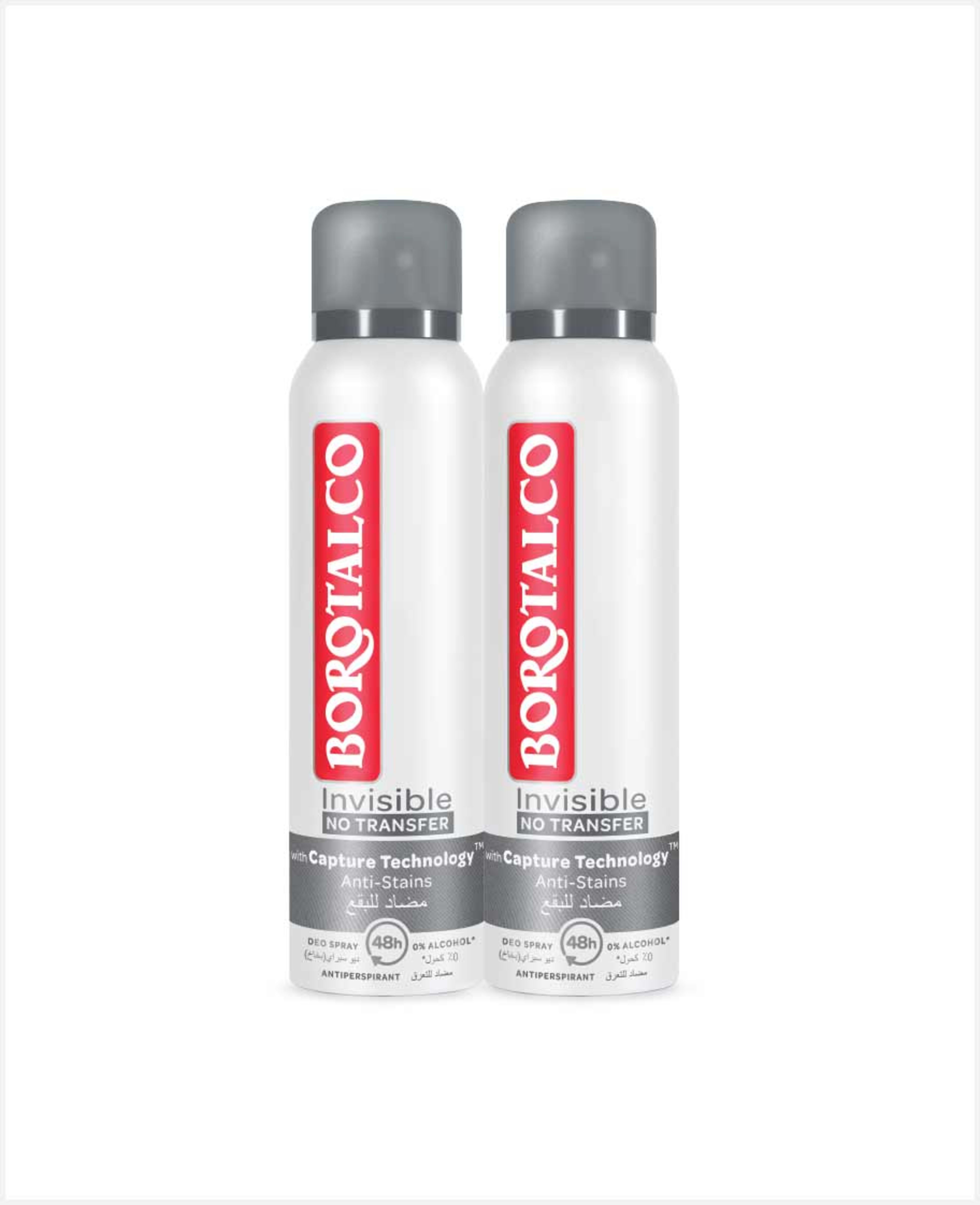Borotalco Deo Spray 48h Invisible 2x150ml