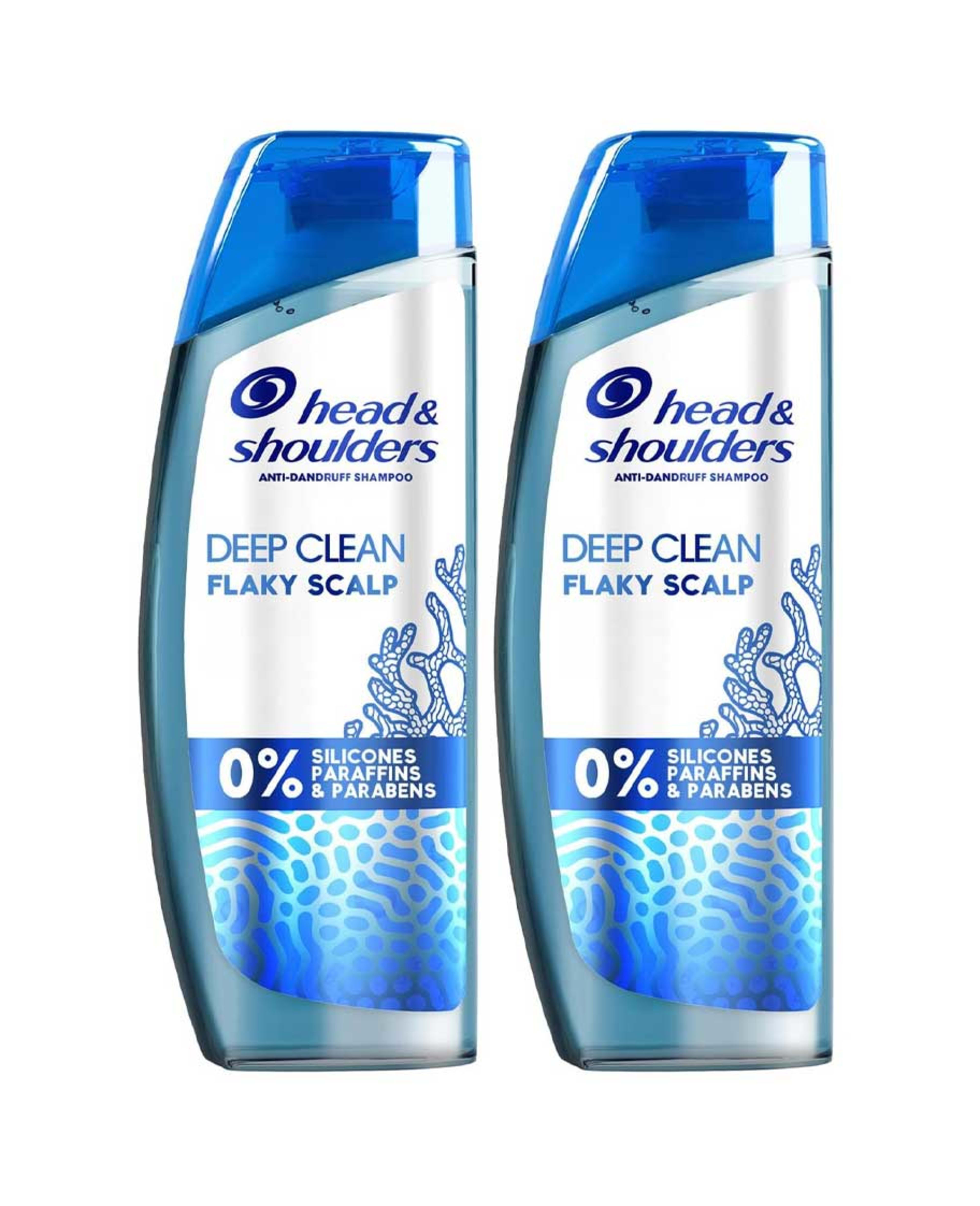 Head & Shoulders Anti Dandruff Shampoo Deep Clean Severe Flaky Scalp Sea Minerals 2x400ml Promo