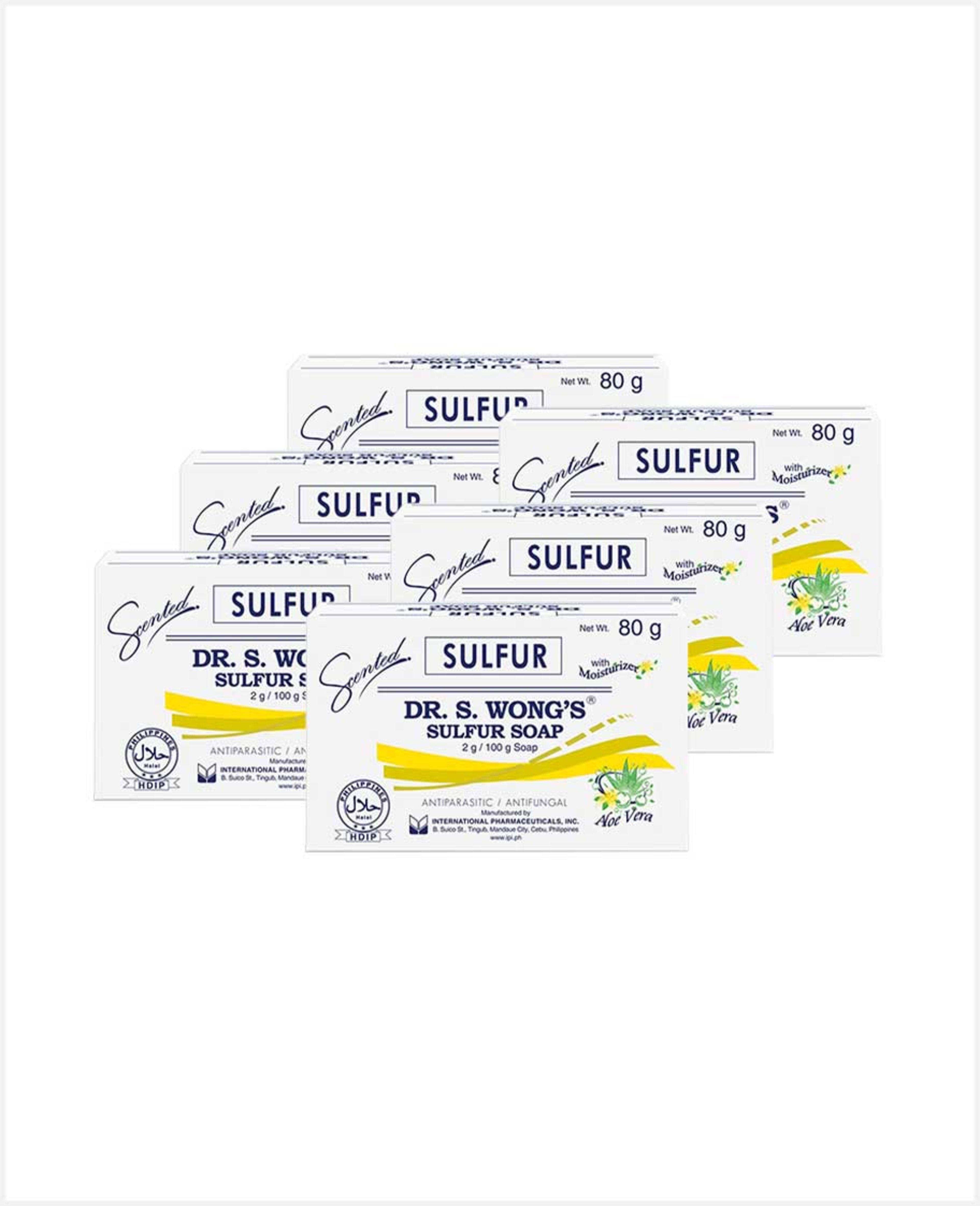Dr Wong's Sulfur Soap with Moisturizer 6x80gm