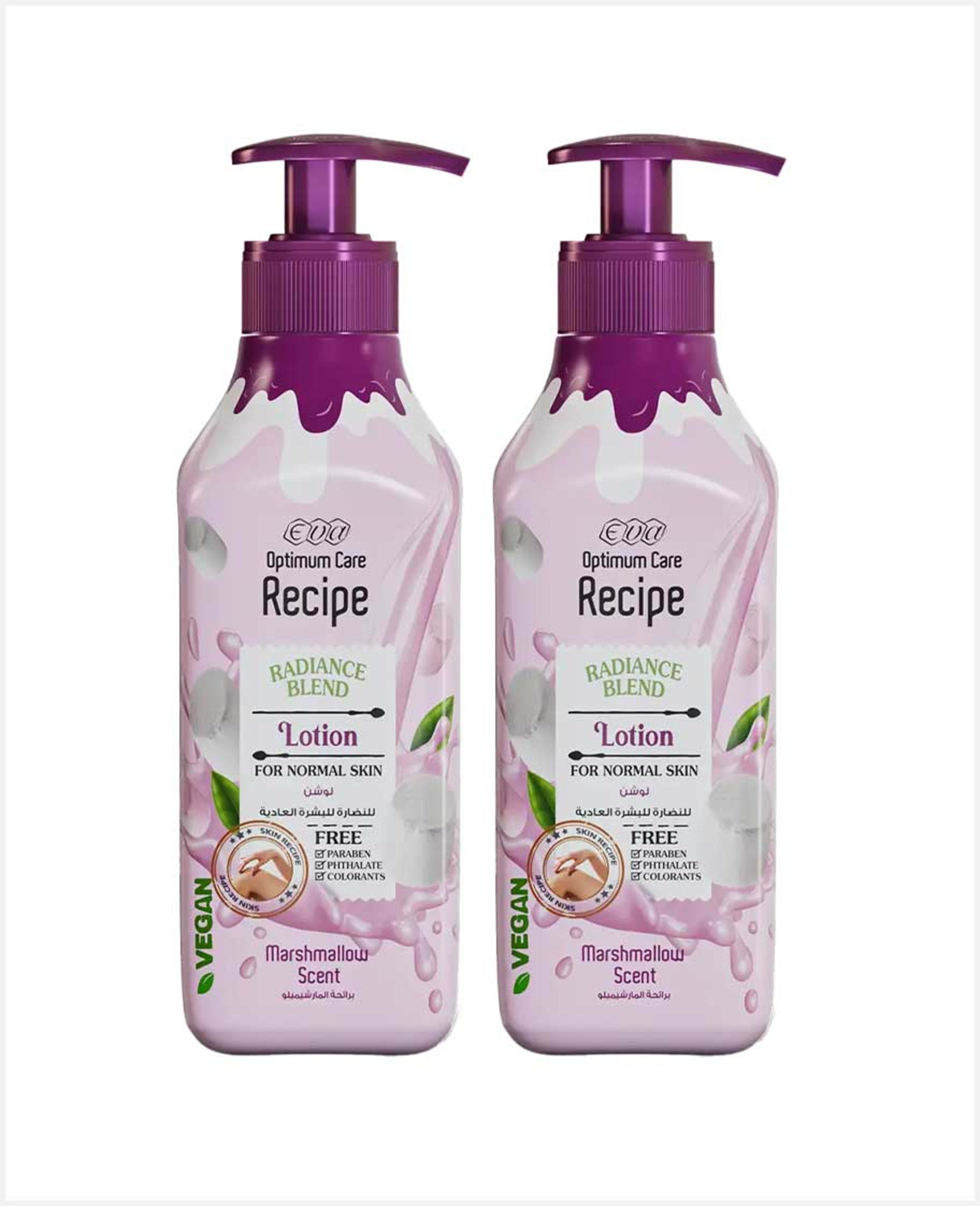 Eva Nourishing Blend Lotion for Normal Skin Coconut Scent 2x370ml