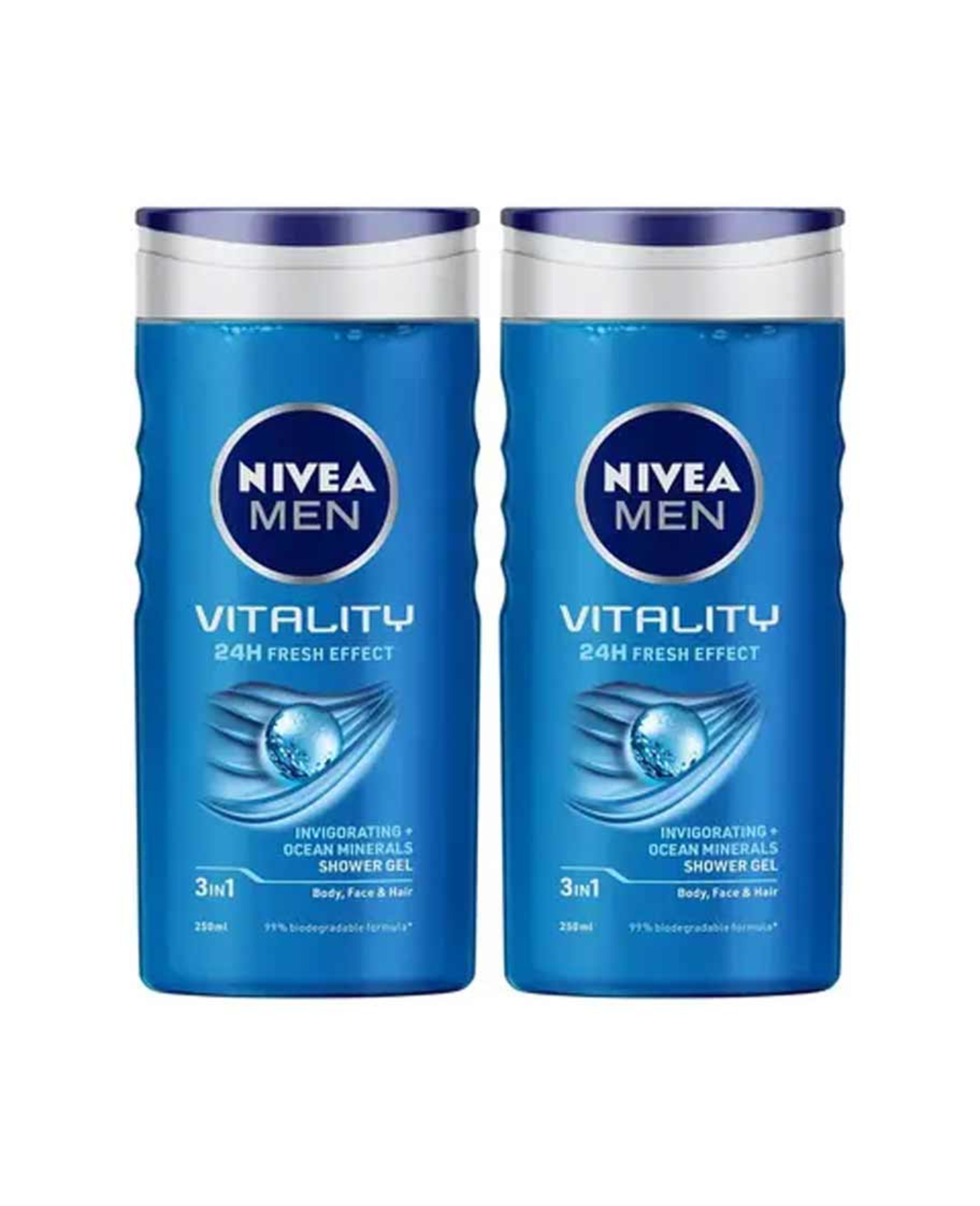 Nivea Vitality Fresh Shower Gel 2x250ml @20%off