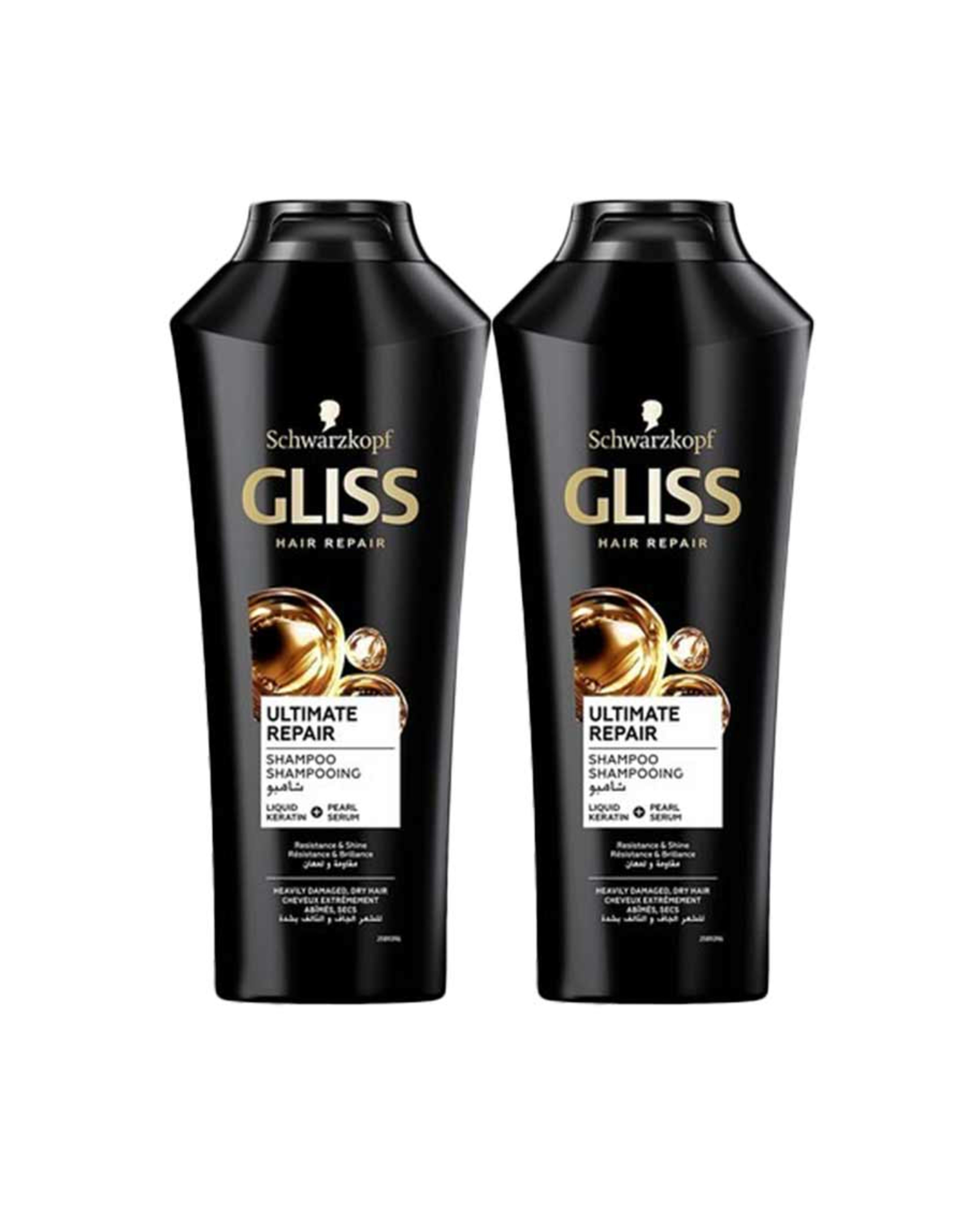 Schwarzkopf Gliss Ultimate Repair Strength Shampoo 2x400ml @25%off