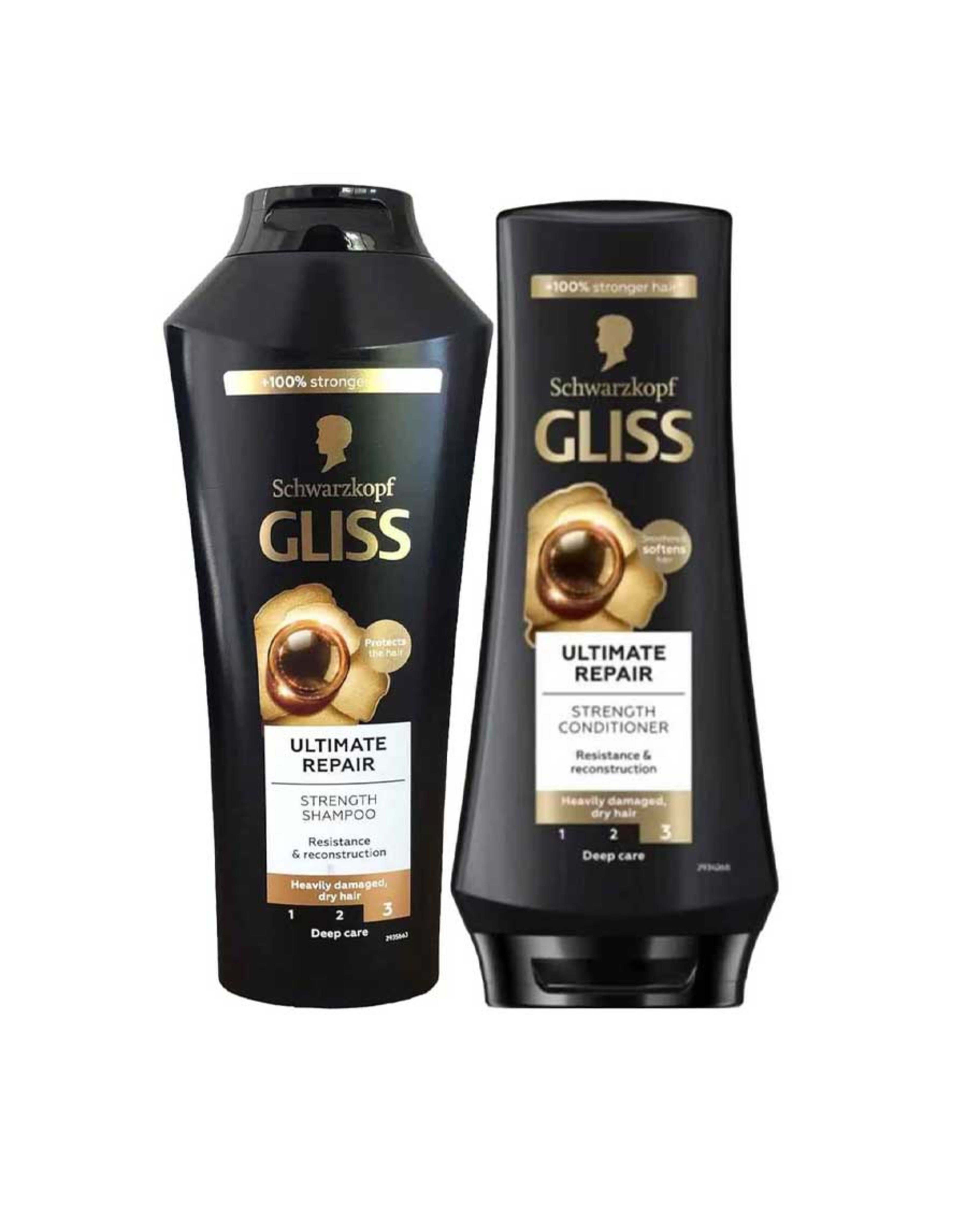 Schwarzkopf Gliss Ultimate Repair Strength Shampoo 400ml+ Conditioner 360ml
