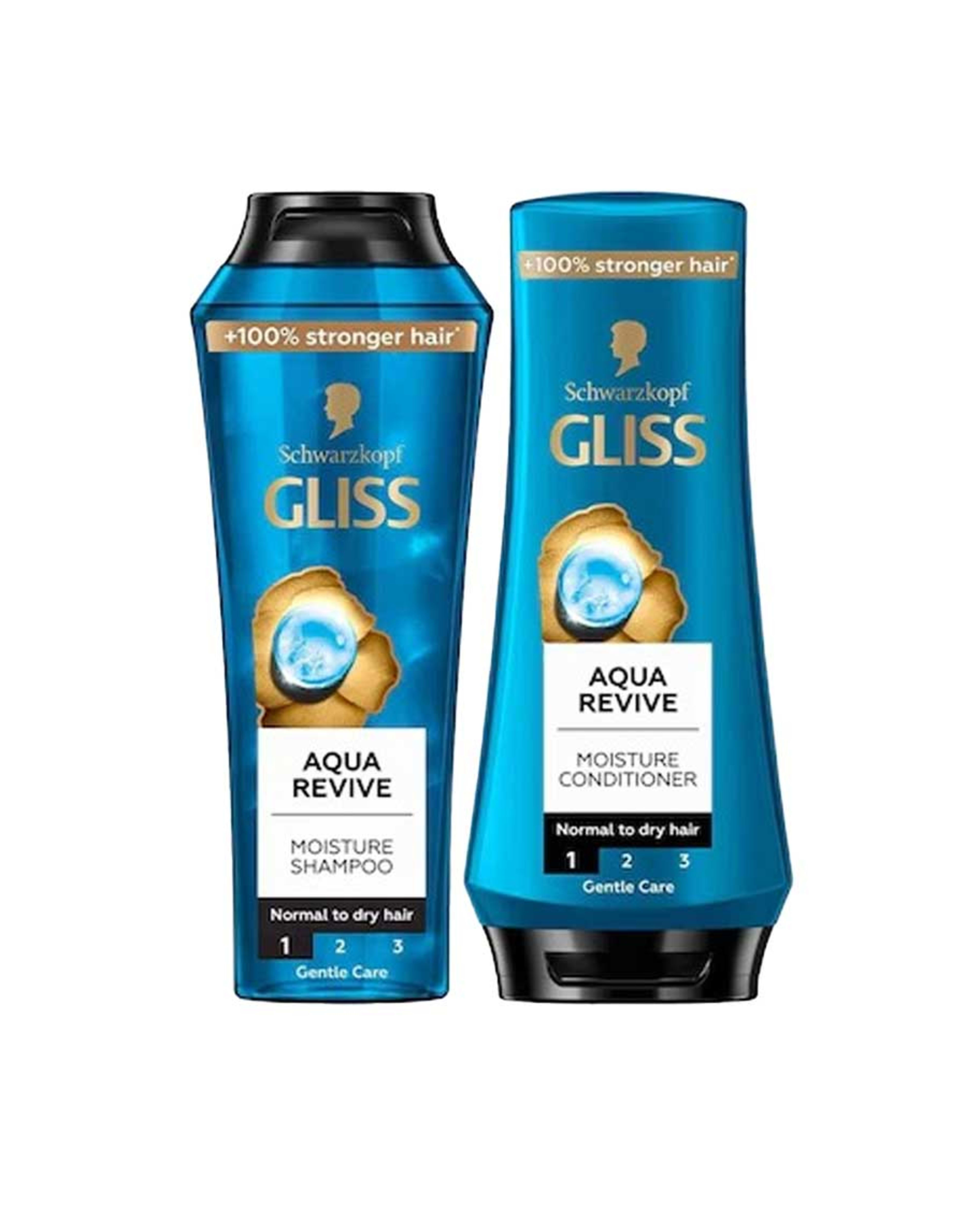 Schwarzkopf Gliss Aqua Revive Moisture Shampoo 400ml+ Conditioner 360ml