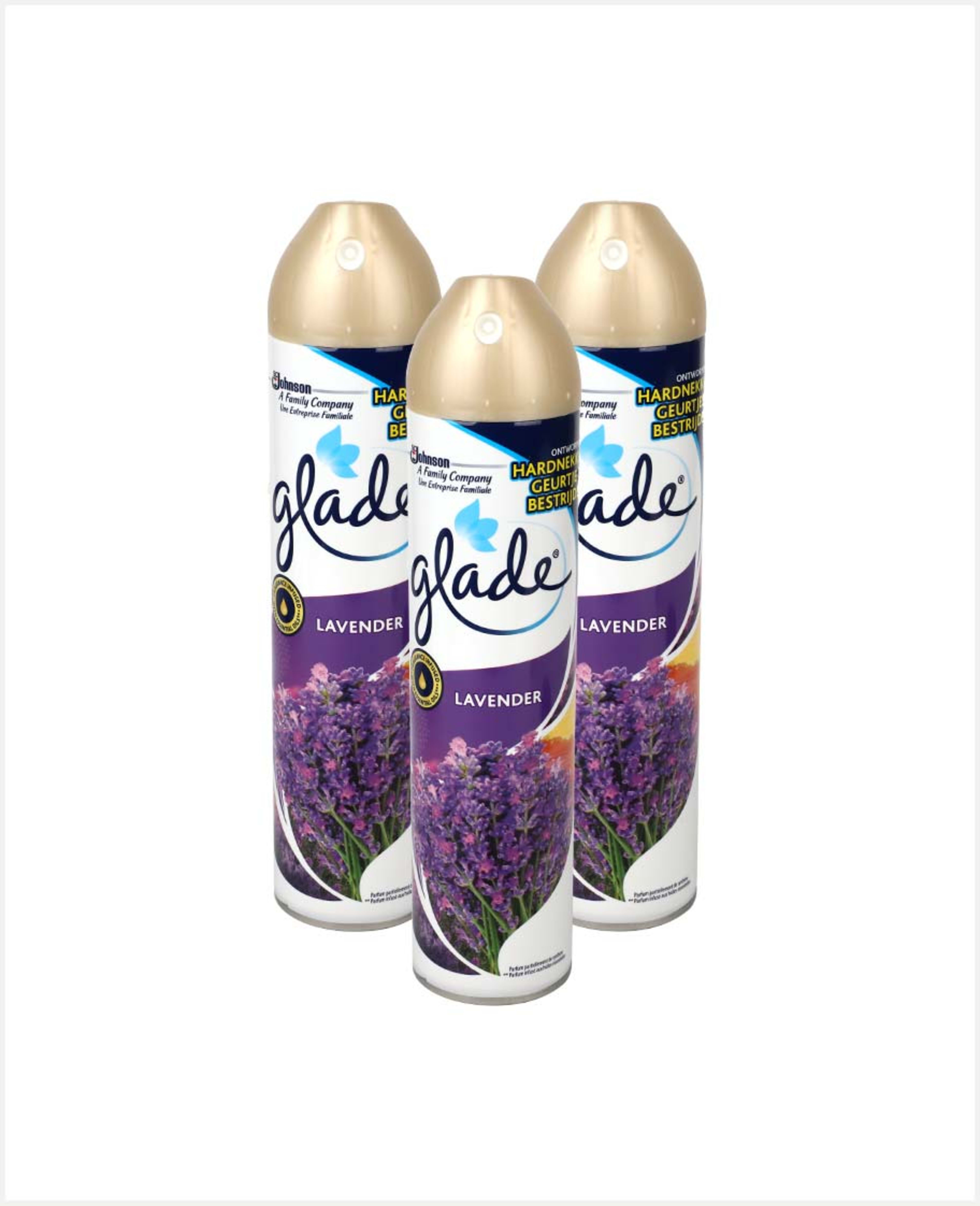 Glade 5in1 Aerosol Spray Lavender 300ml 2+1free