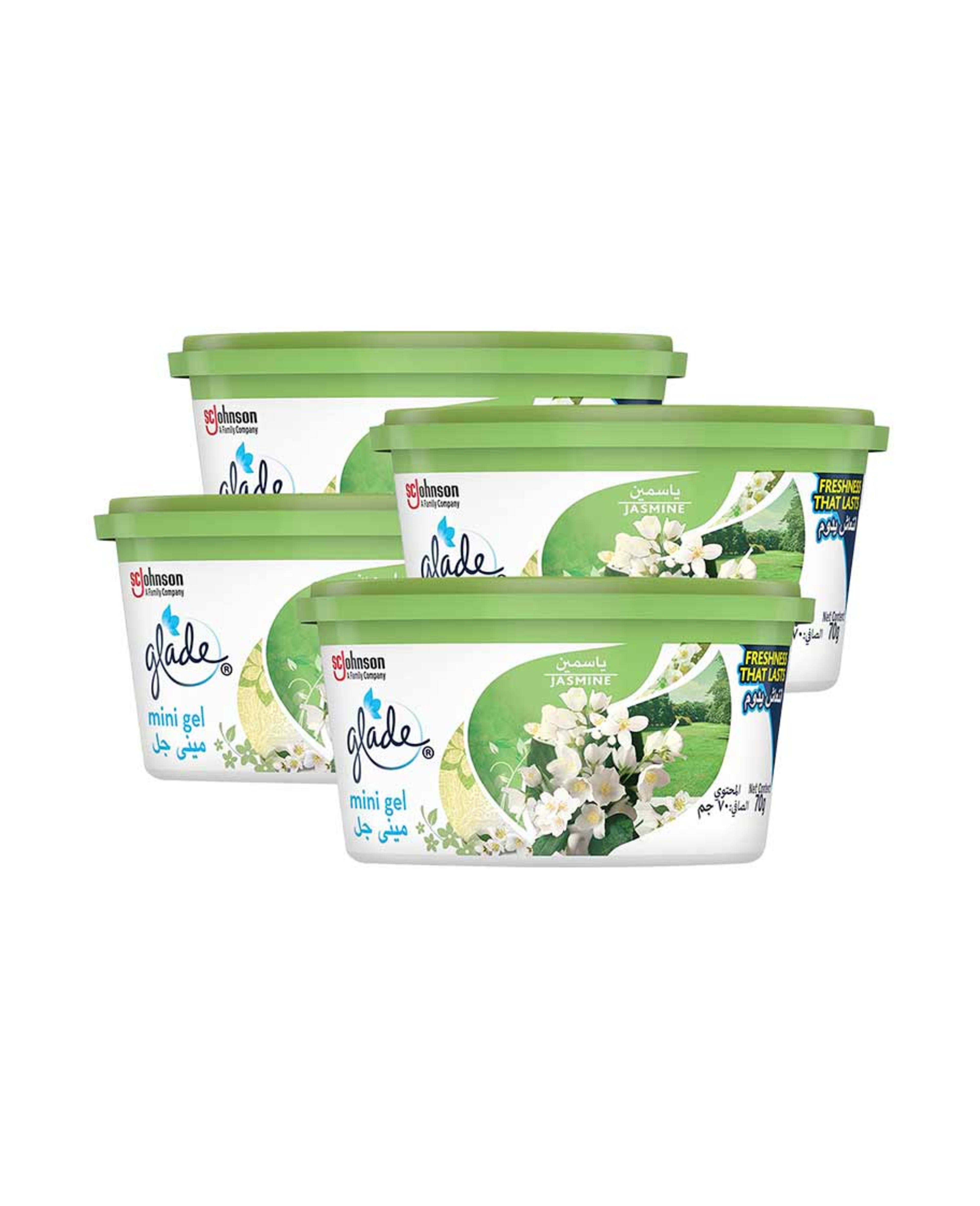 Glade Mini Gel Jasmine 4x70gm @25%off