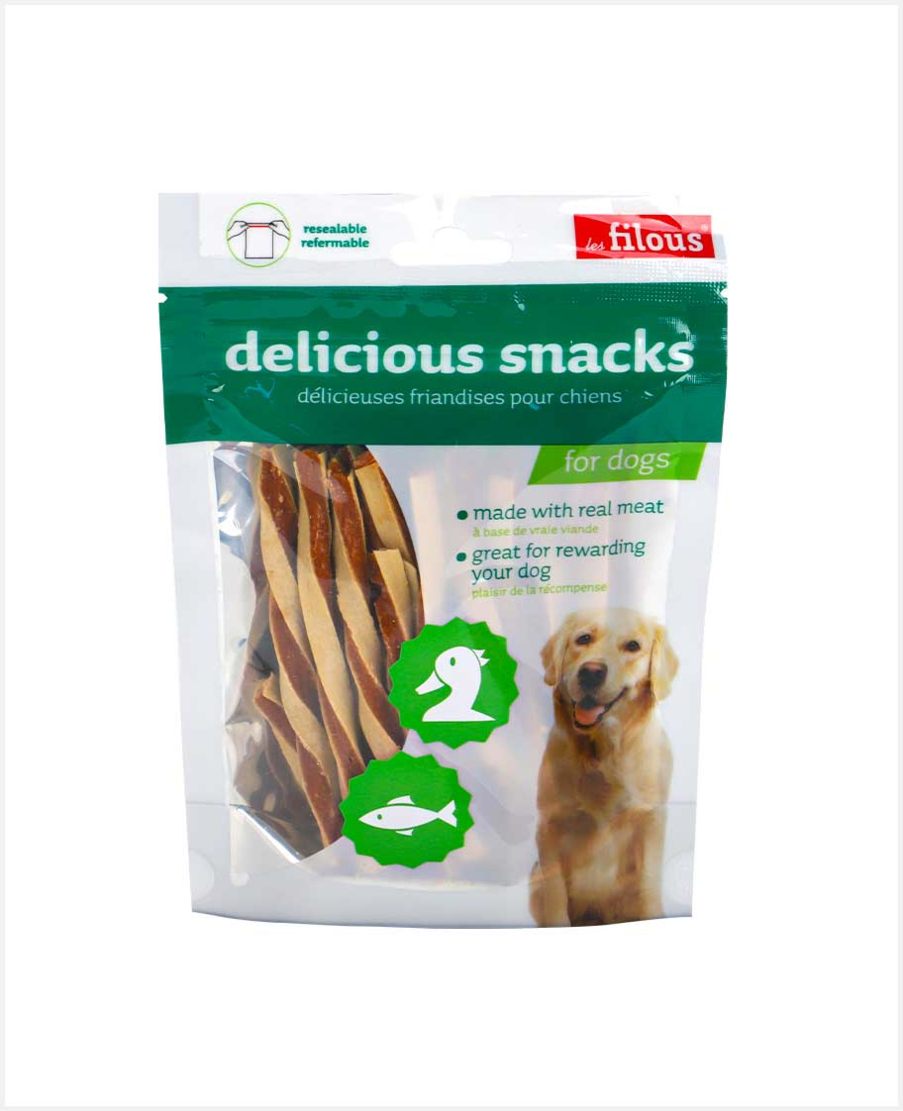 Les Filous Duck'n Fish Sandwich Dog Snack 100gm