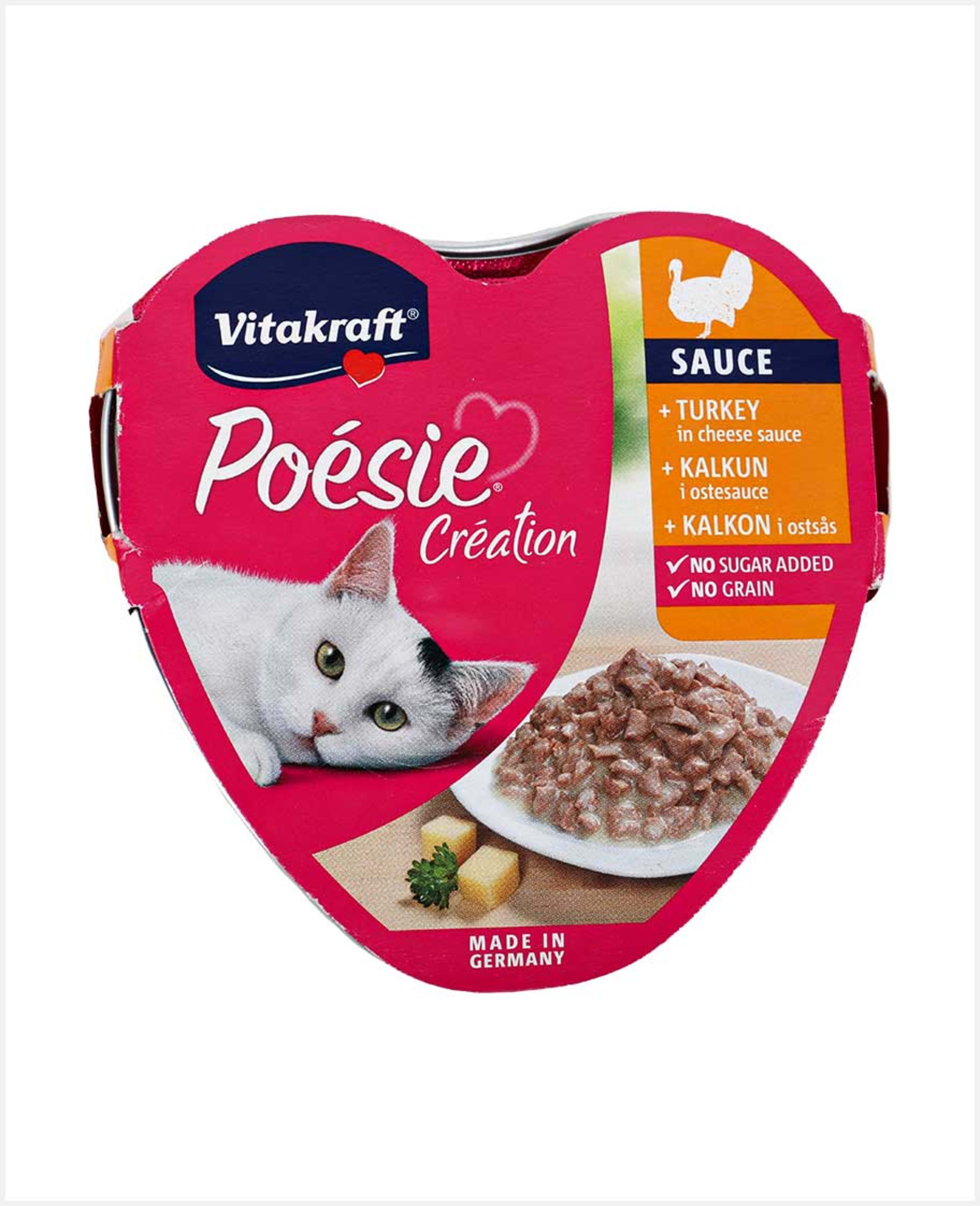 Vitakraft Poesie Turkey in Cheese Sauce 85gm