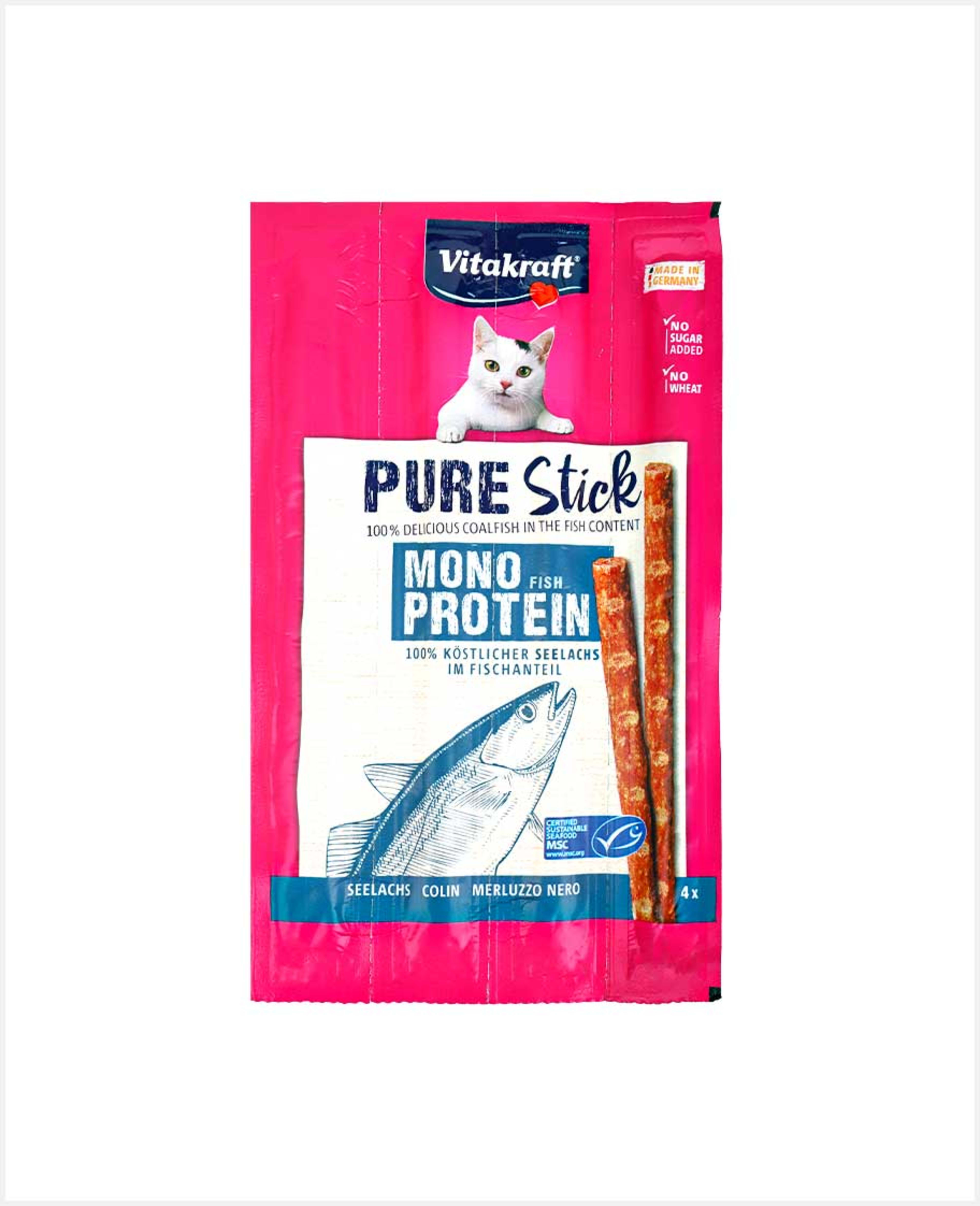 Vitakraft Pure Stick Coalfish 4pcs 20gm