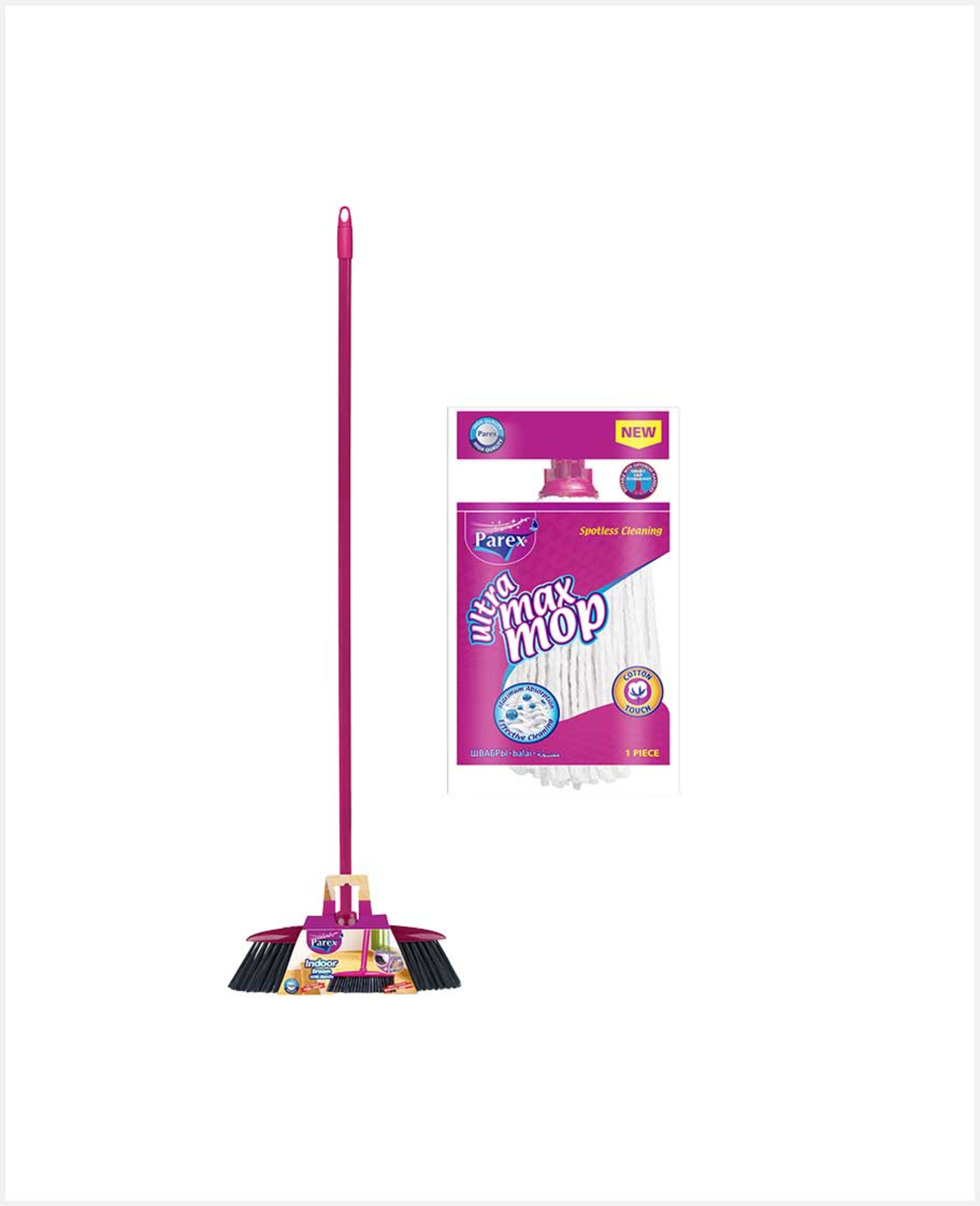 Parex Ultra Max Mop+indoor Broom with Handle