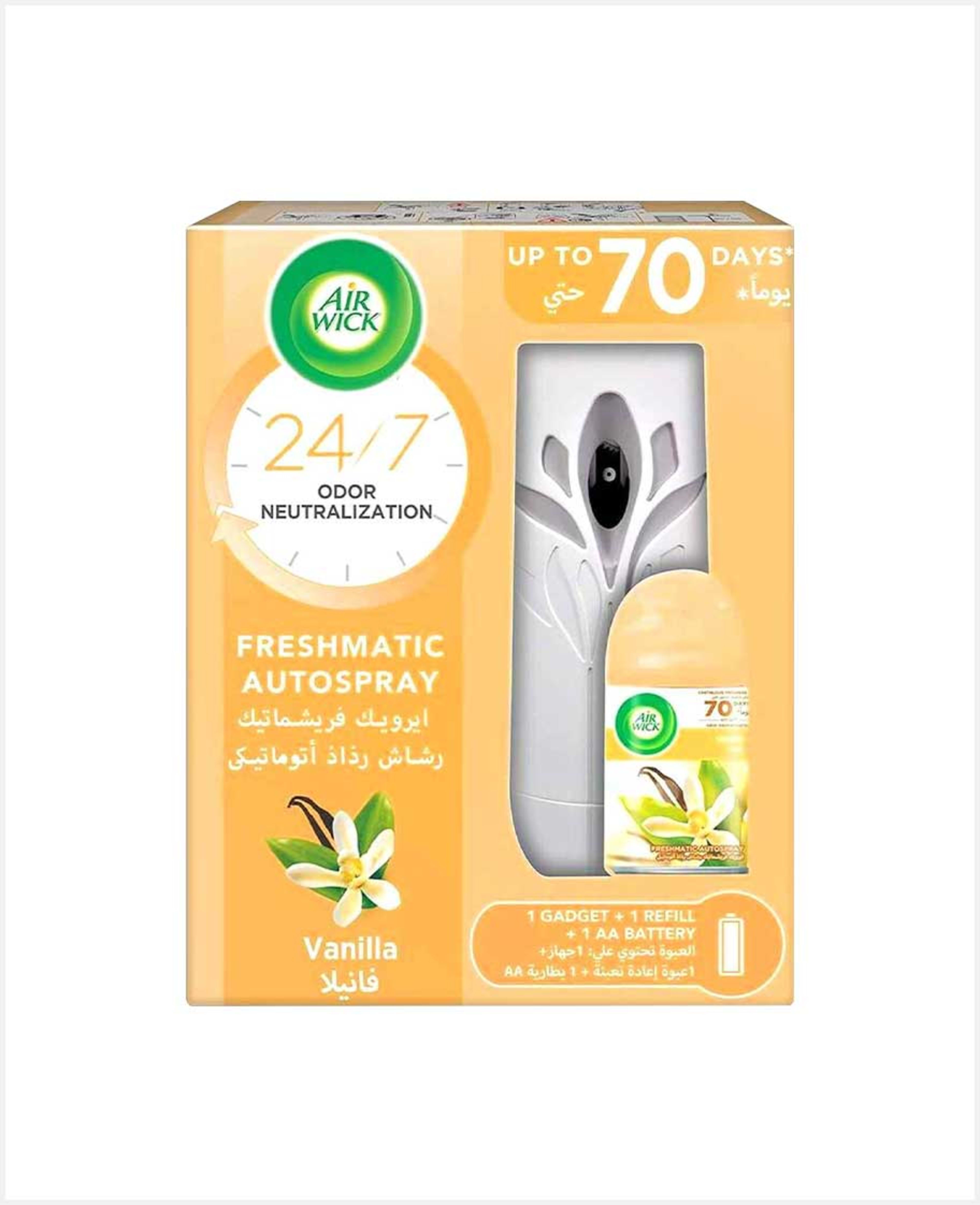 Air Wick Freshmatic Autospray Vanilla Kit 250ml