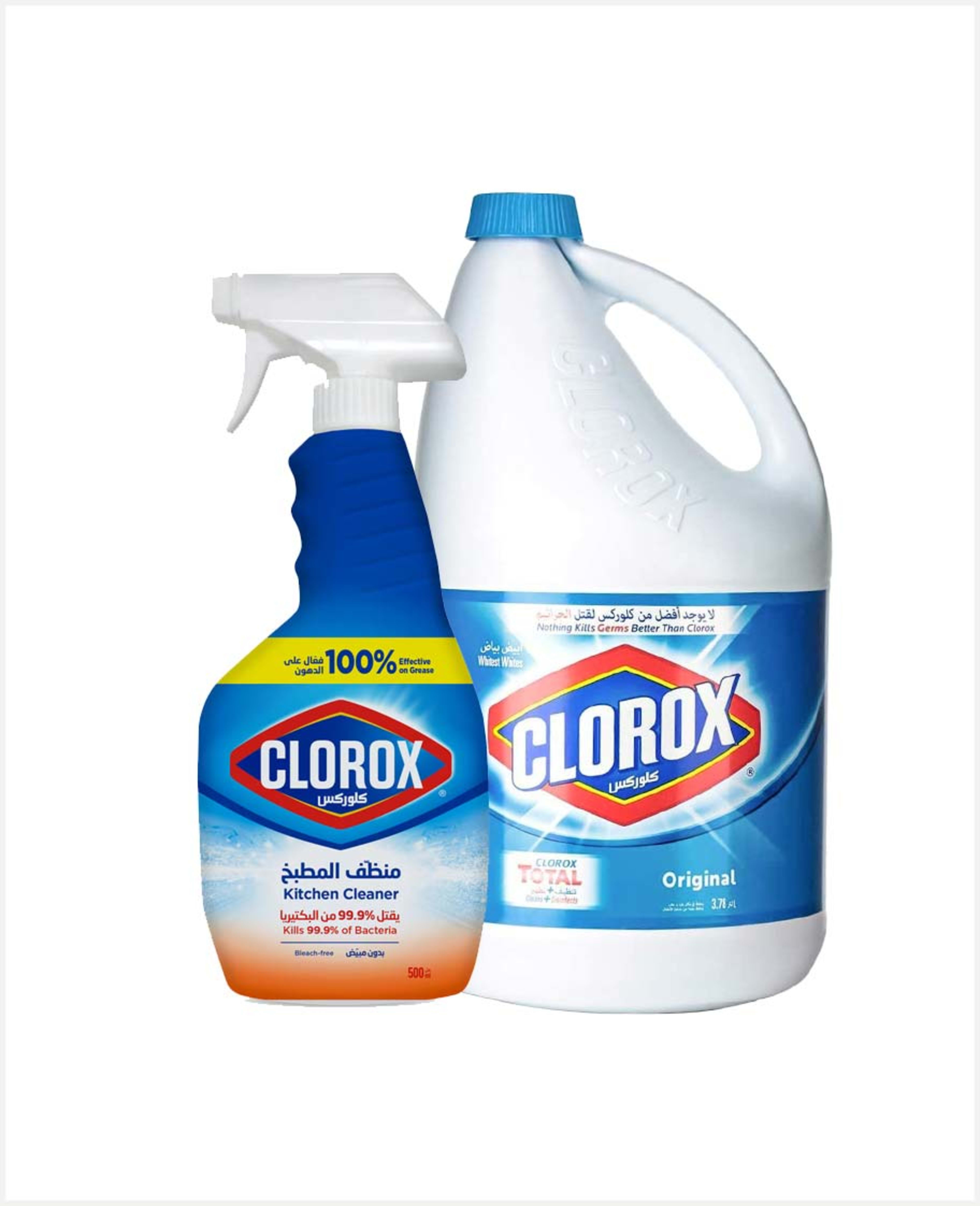 Clorox Bleach Liquid 3.78ltr+ Mold & Mildew Remover 500ml