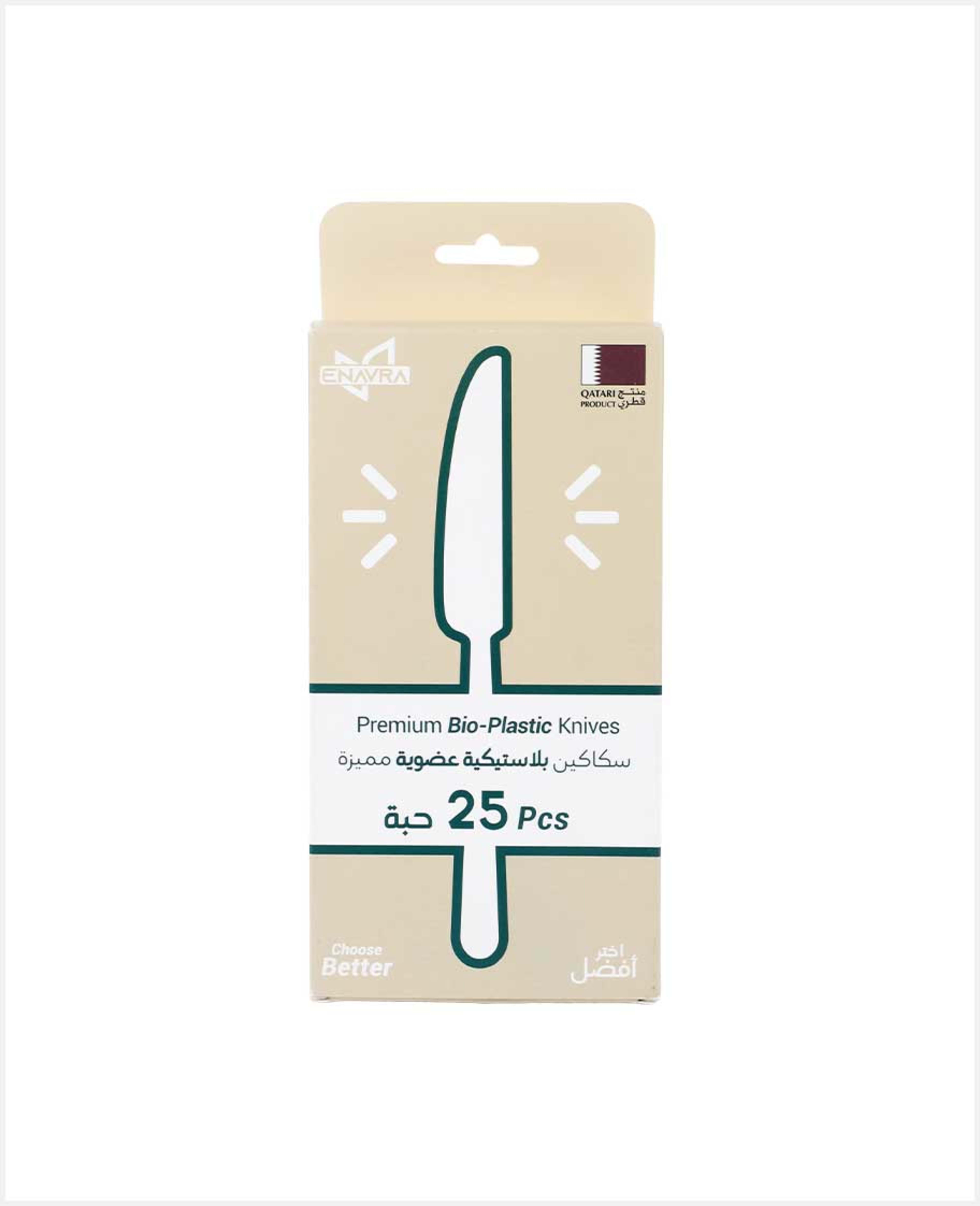Enavra Premium Bio Plastic Knives 25pcs