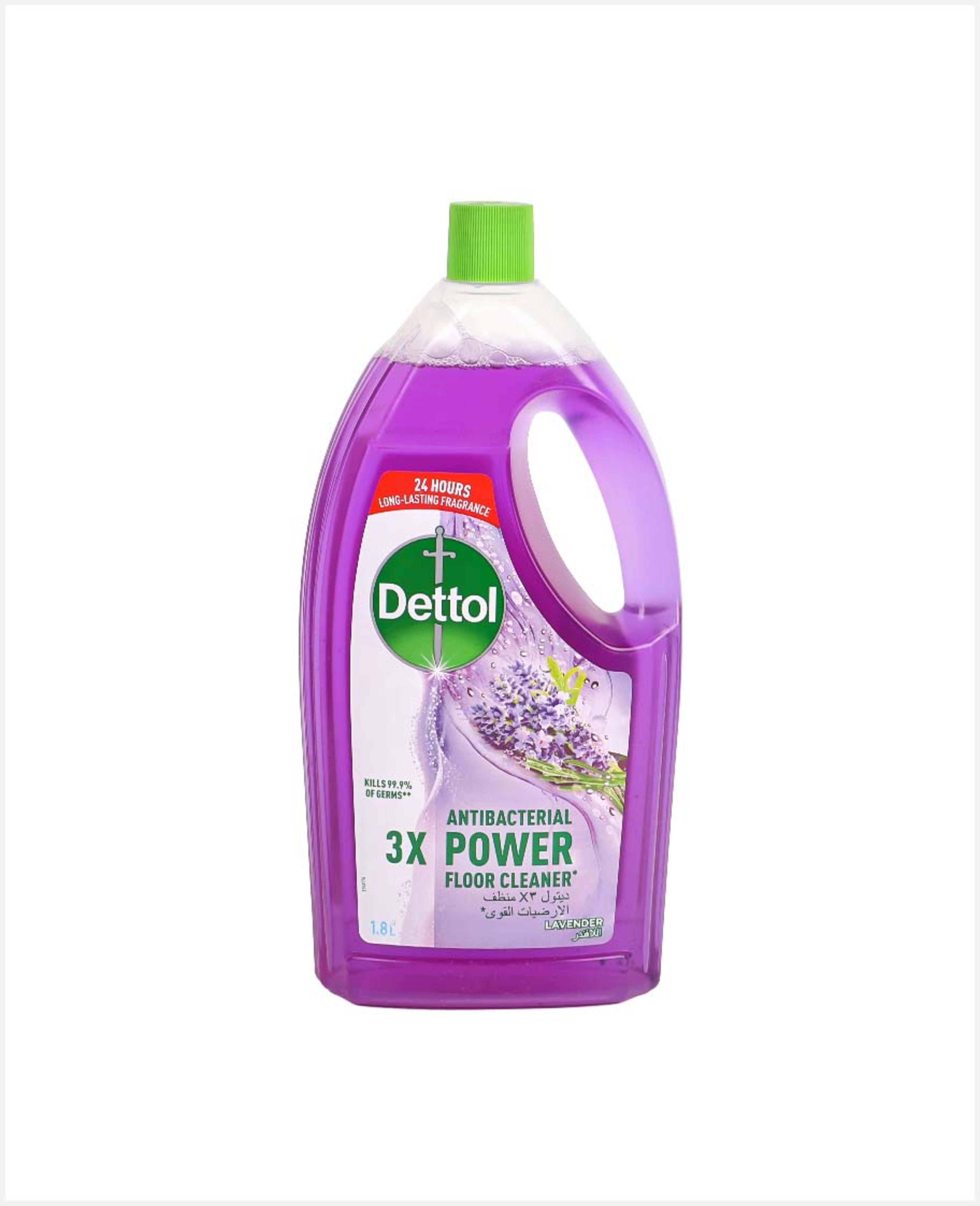 Dettol Antibacterial 3x Power Floor Cleaner Lavender (bh) 2x1.8ltr @20%off