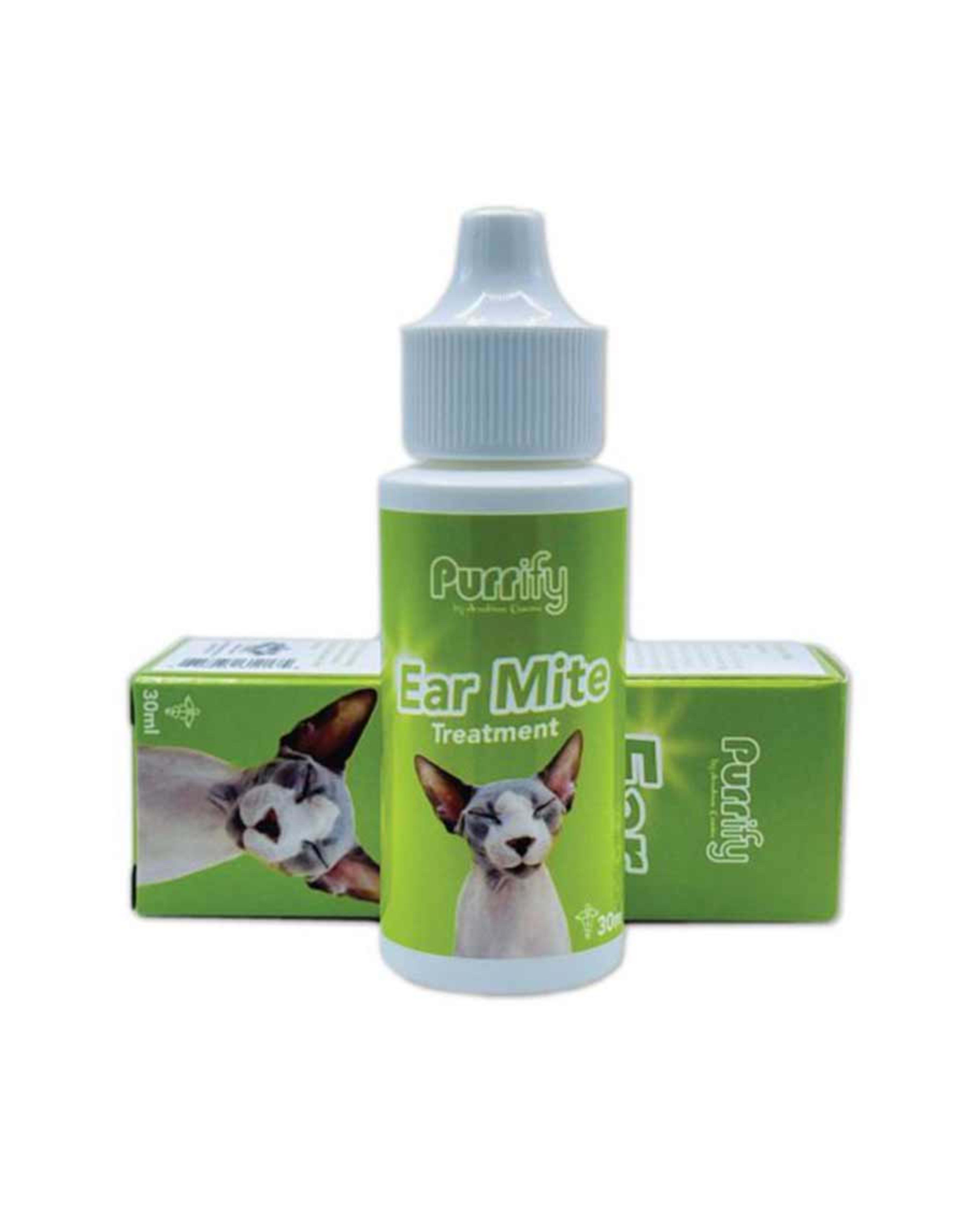 Purrify Ear Mite Treatment for Animals 30ml