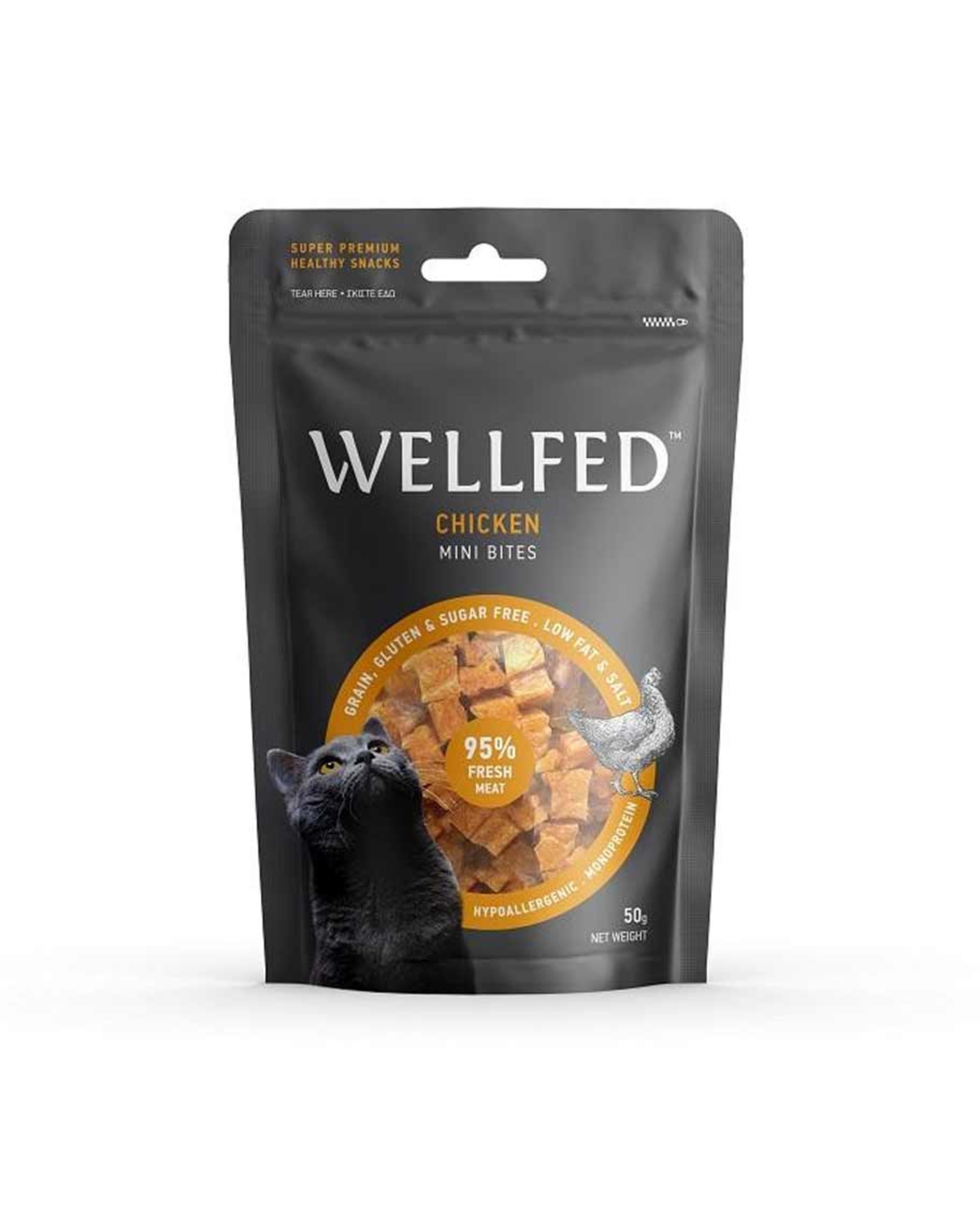 Wellfed Chicken Mini Bites for Cat 50gm