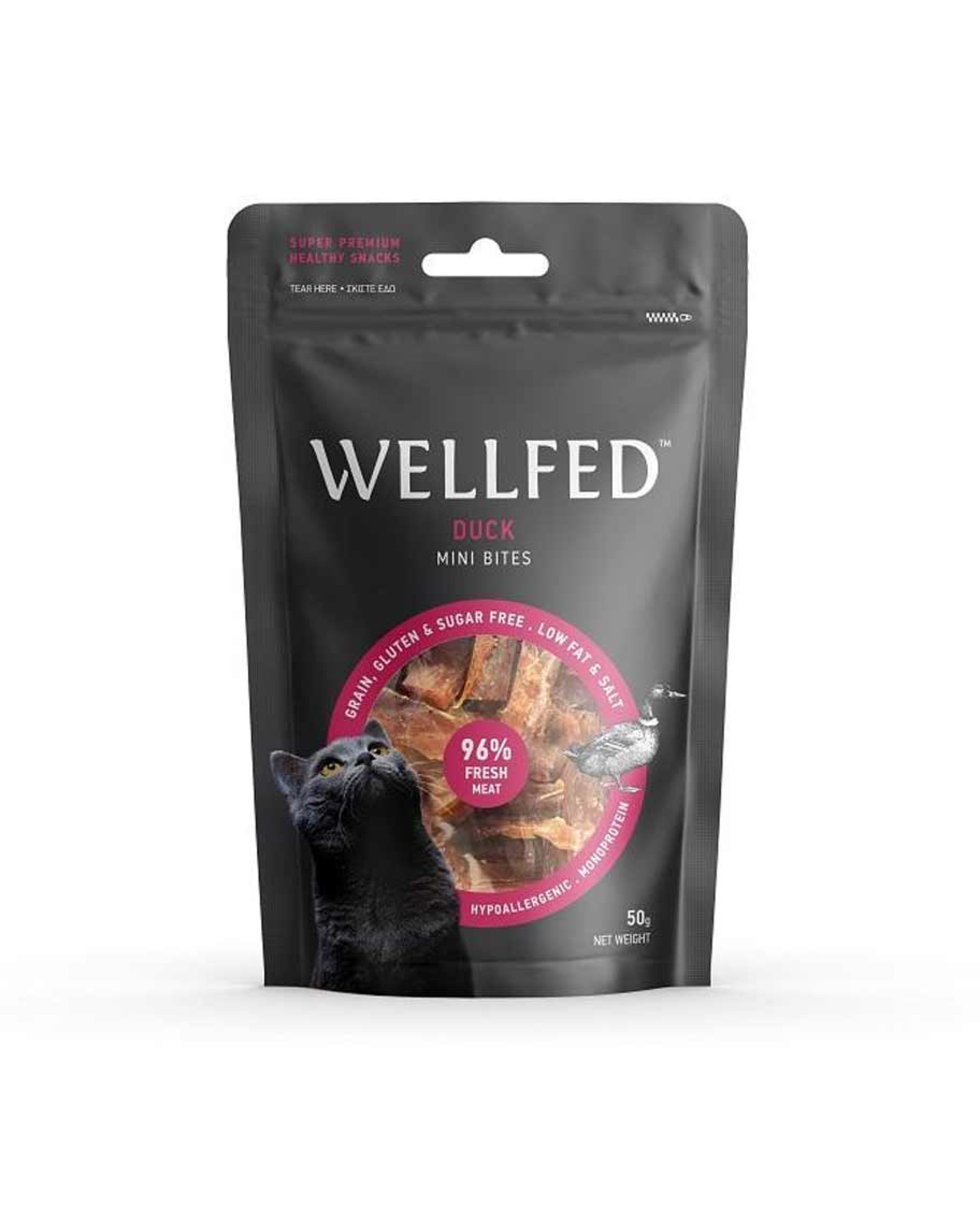 Wellfed Duck Mini Bites for Cat 50gm