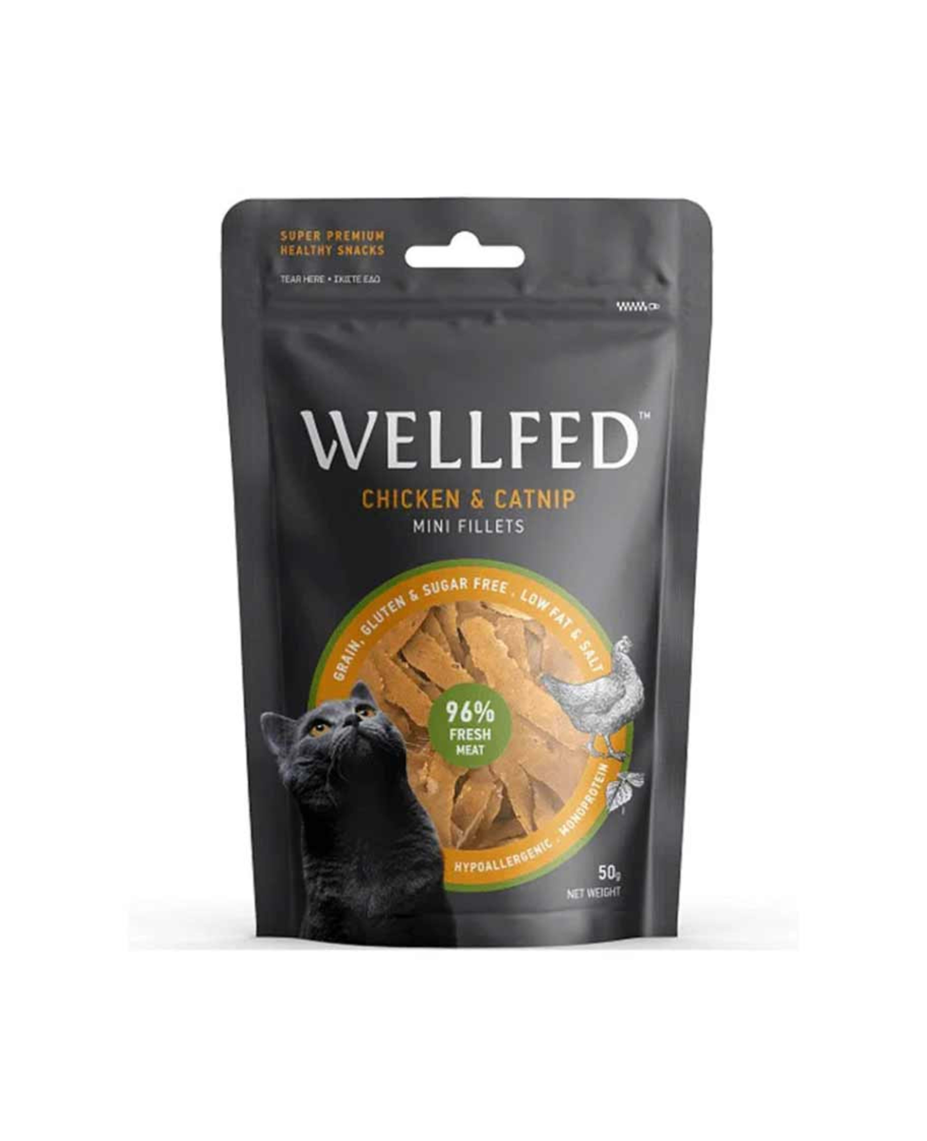 Wellfed Chicken & Catnip Mini Fillets 50gm
